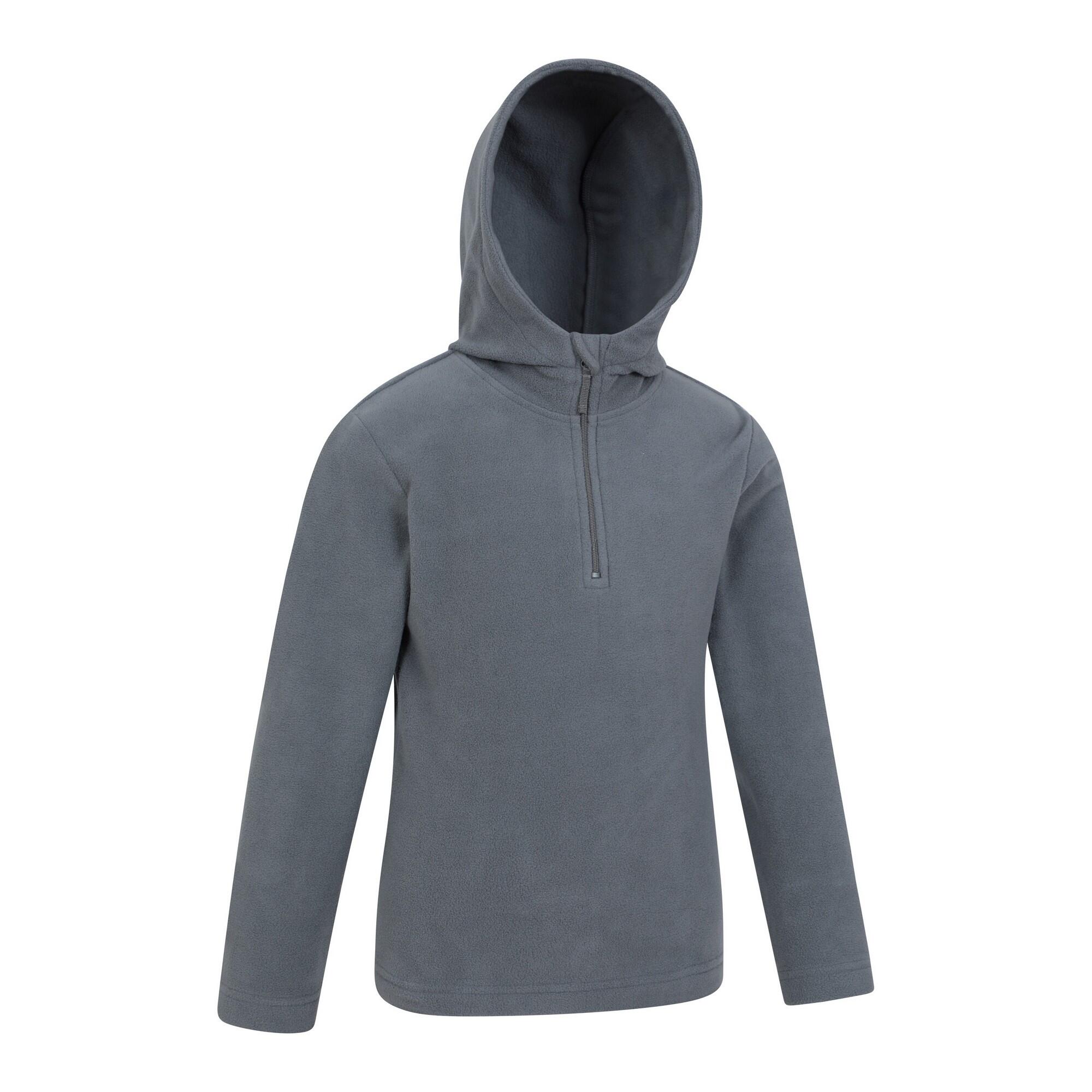 Childrens/Kids Camber II Fleece Hoodie (Grey) 4/4