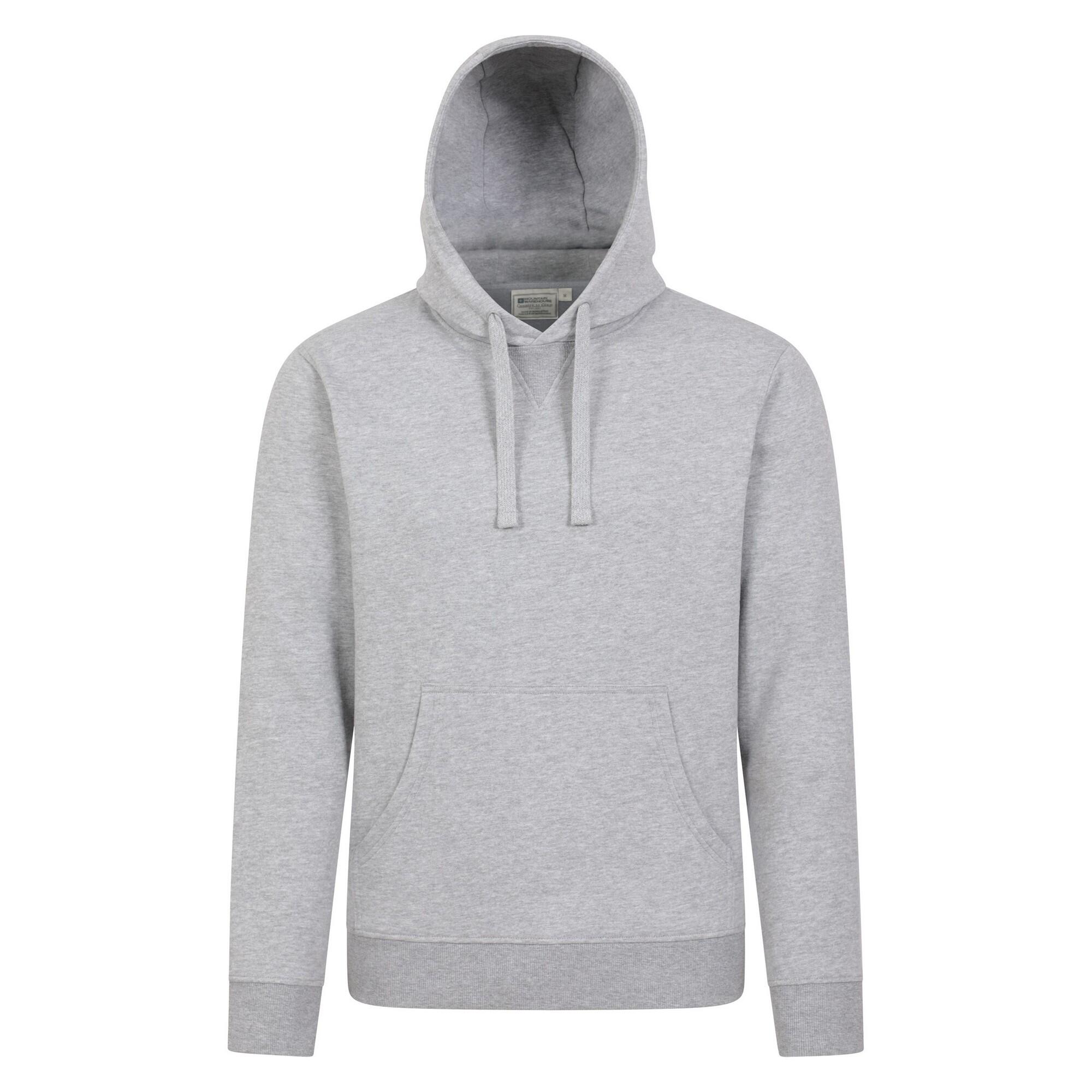MOUNTAIN WAREHOUSE Mens Dorset Plain Hoodie (Light Grey)