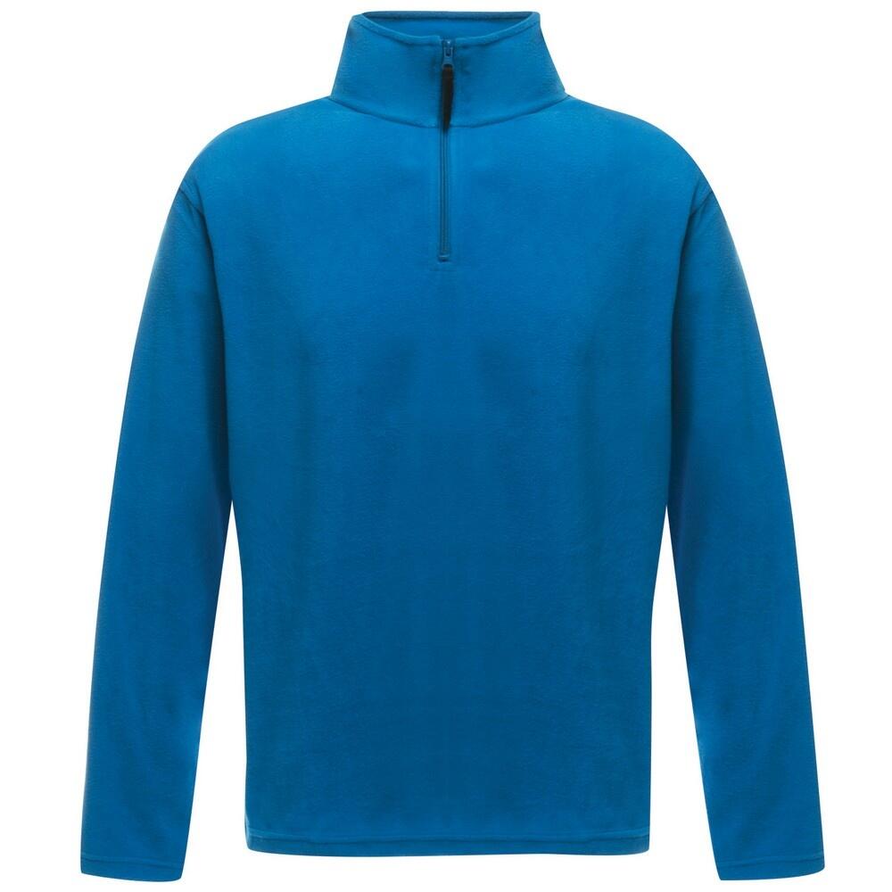 Mens Micro Zip Neck Fleece Top (Oxford Blue) 1/5