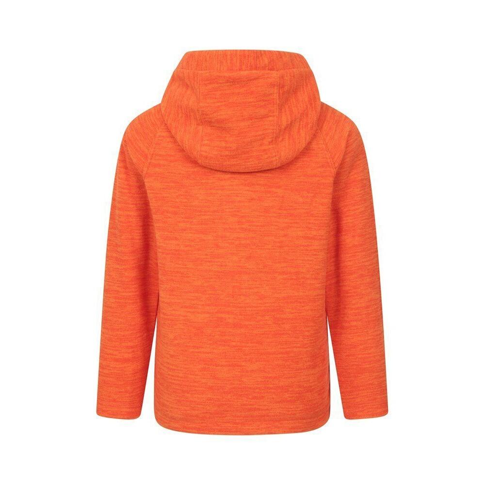 "Snowdonia" Hoodie mit durchgehendem Reißverschluss für Kinder Mädchen Orange 2/4