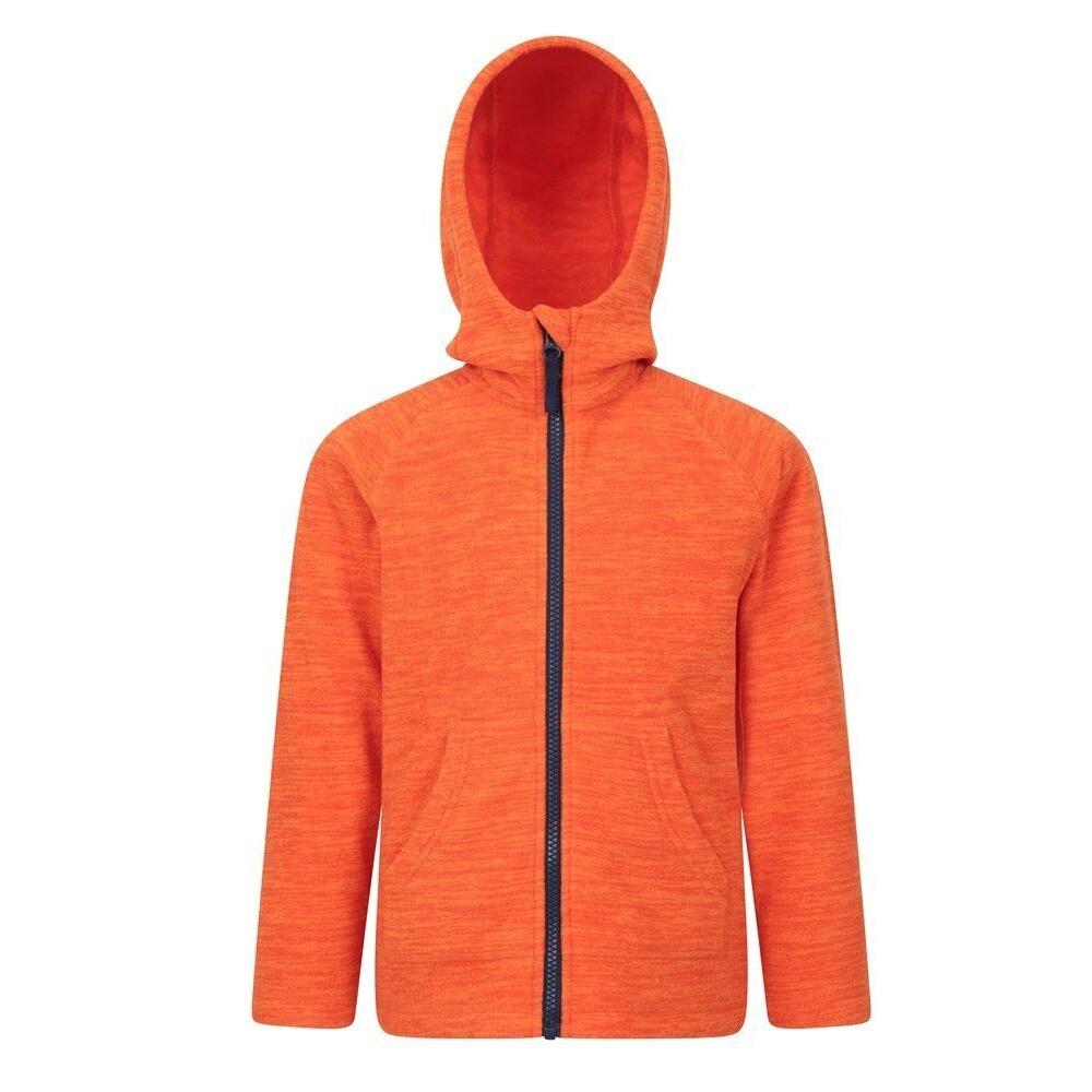 MOUNTAIN WAREHOUSE Felpa Con Cappuccio E Zip Intera Bambini Mountain Warehouse Snowdonia Arancio