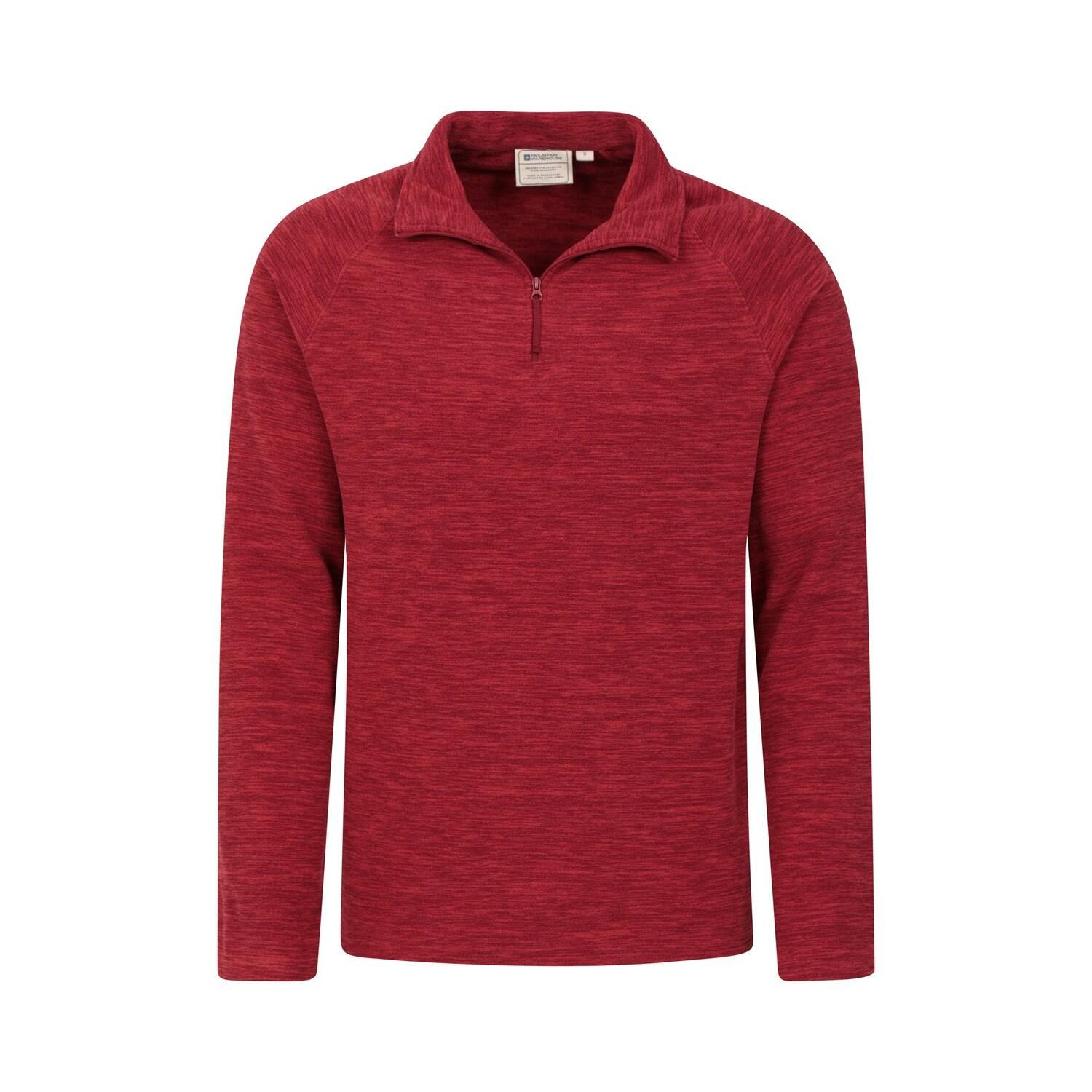 Haut Polaire SNOWDON Homme (Rouge Foncé) 3/4