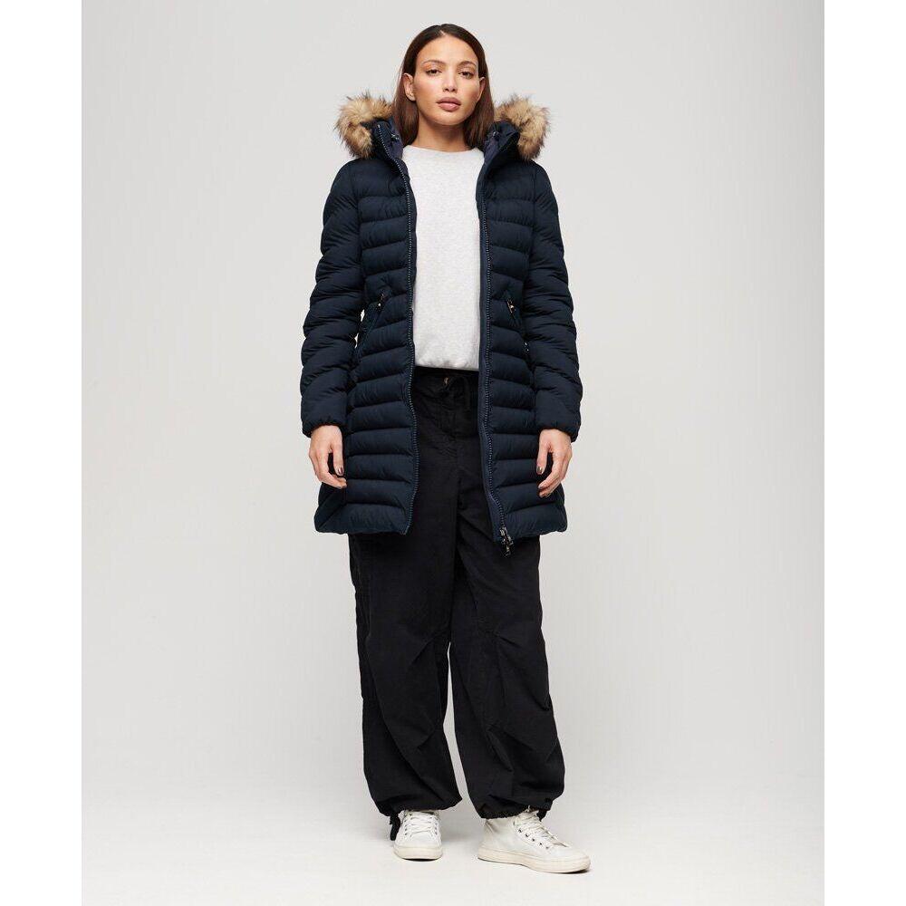 Doudoune mid femme Superdry Fuji Faux Fur 2/7