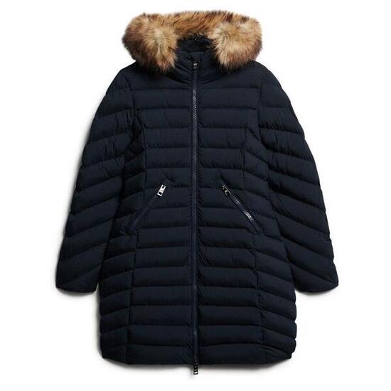 Daunenjacke mid Damen Superdry Fuji Faux Fur