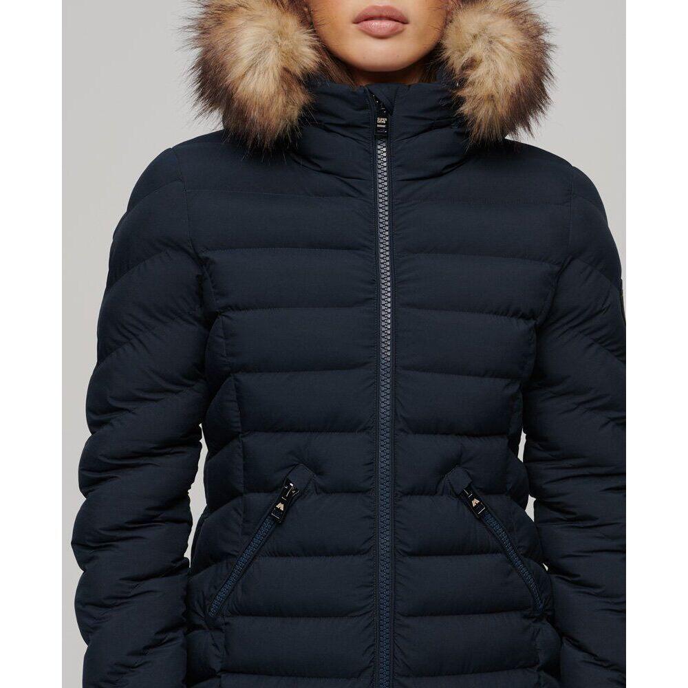 Doudoune mid femme Superdry Fuji Faux Fur 6/7