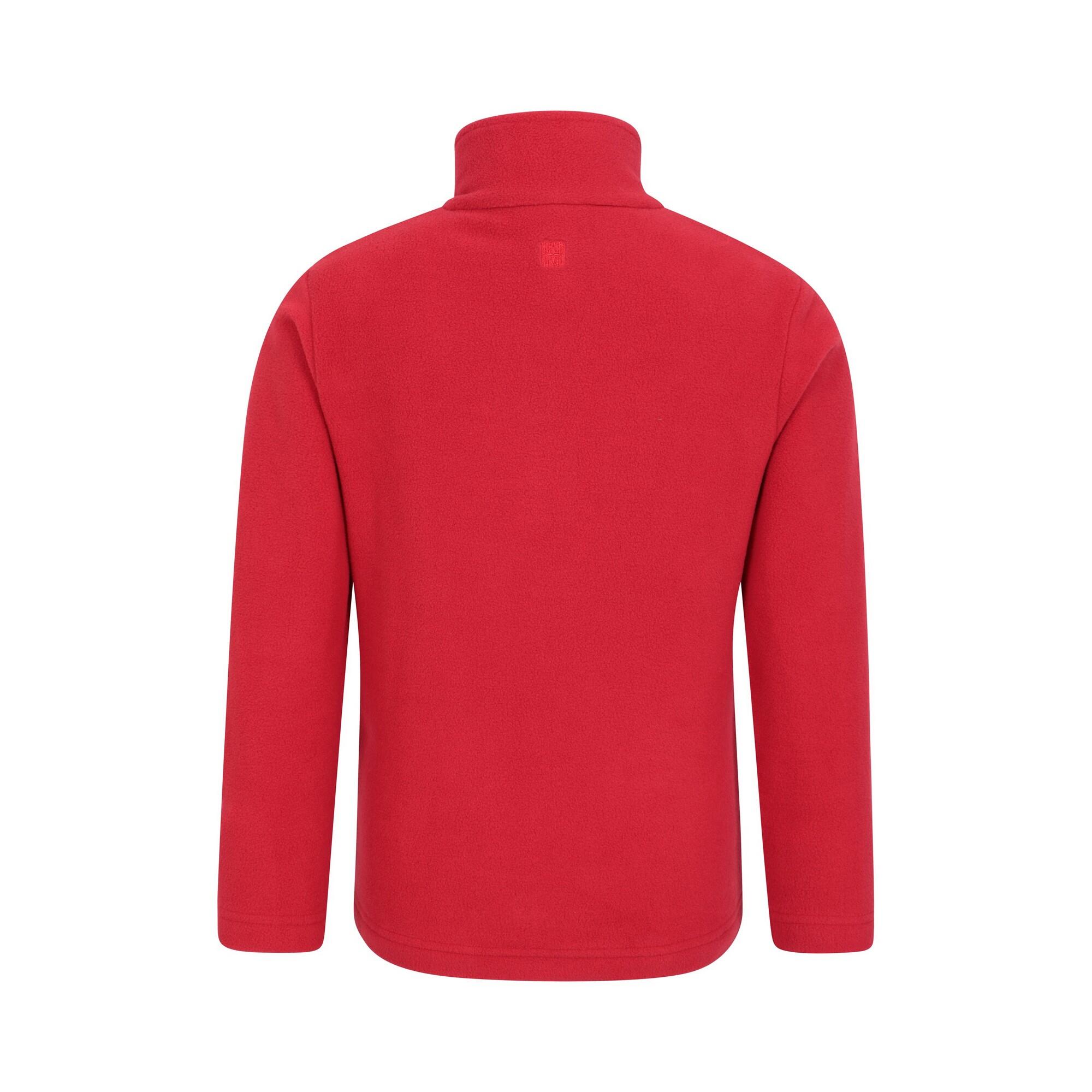"Camber II" Fleecejacke mit halbem Reißverschluss für Kinder Rot 2/4