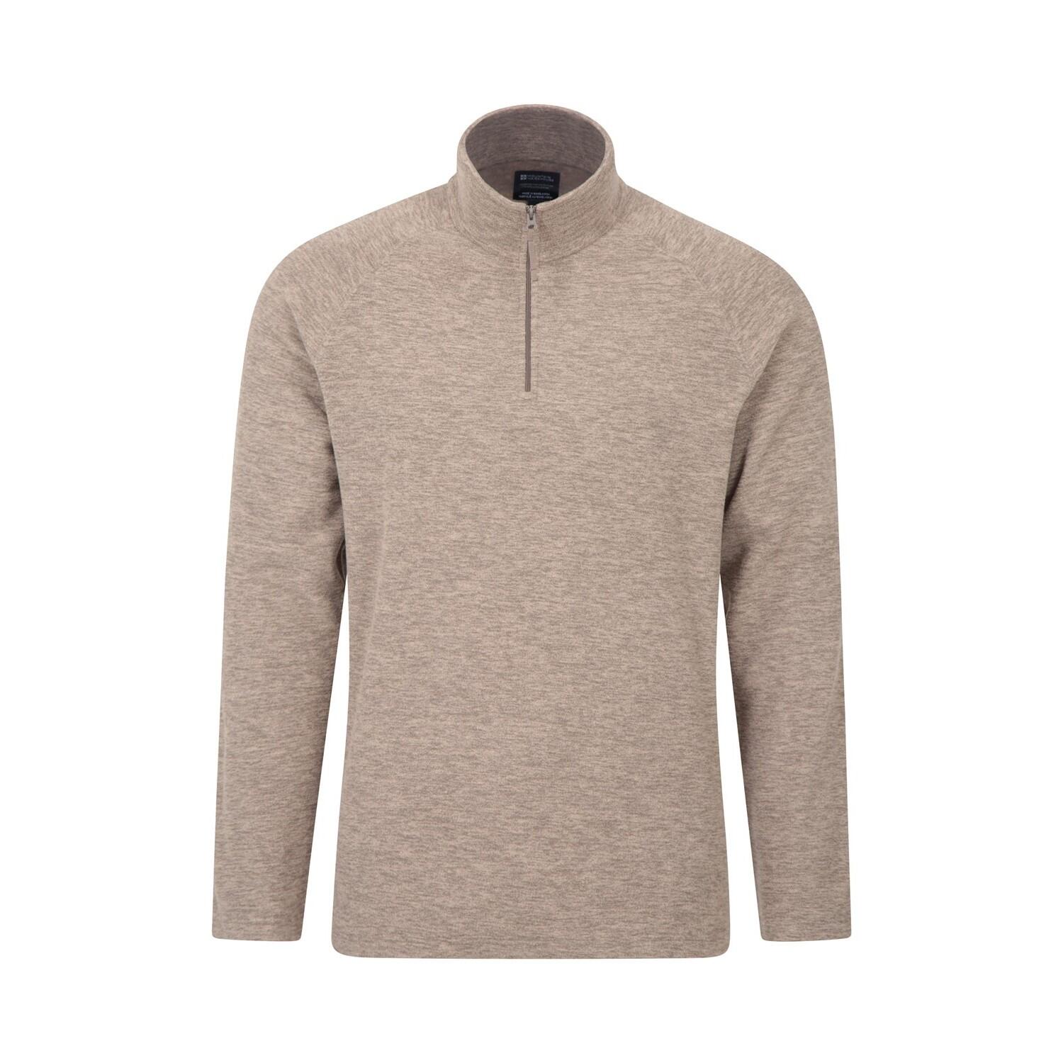 MOUNTAIN WAREHOUSE Mens Snowdon II Fleece Top (Light Brown)