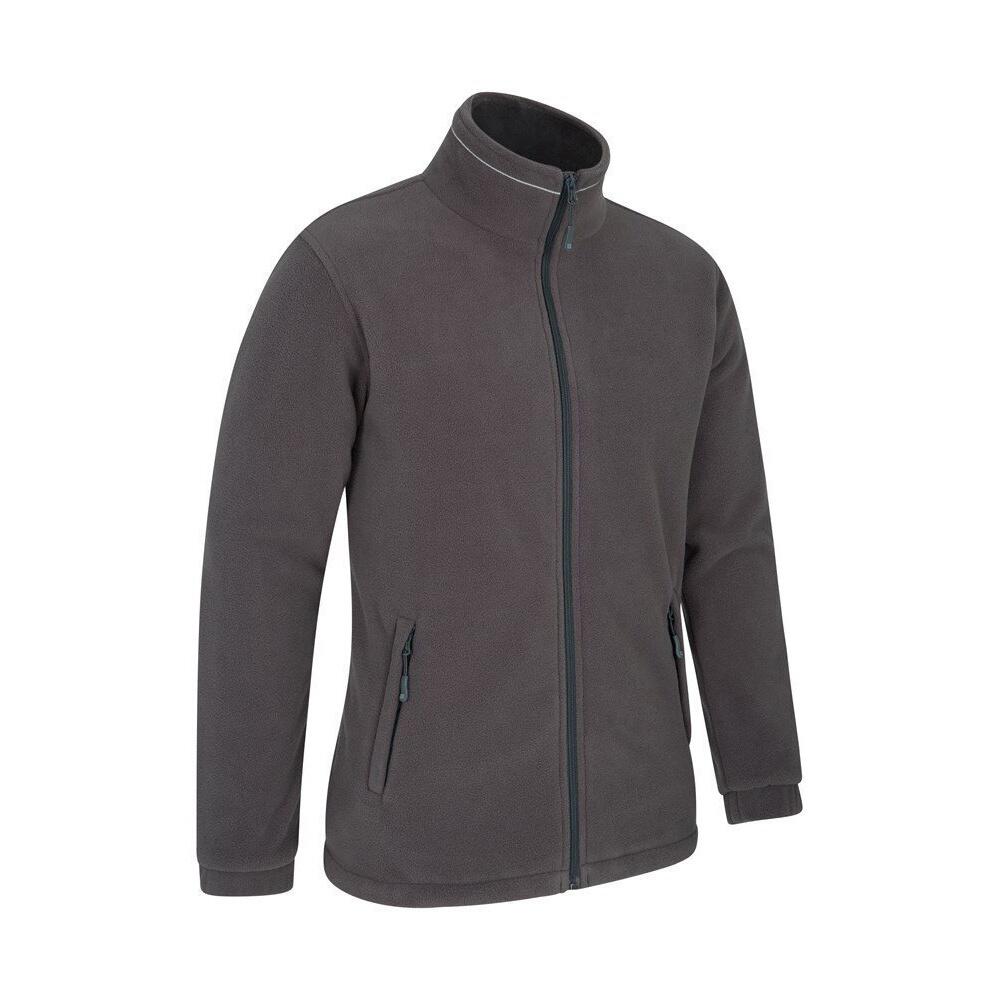 "Bernard" Fleecejacke winddicht für Herren Dunkelgrau 3/4