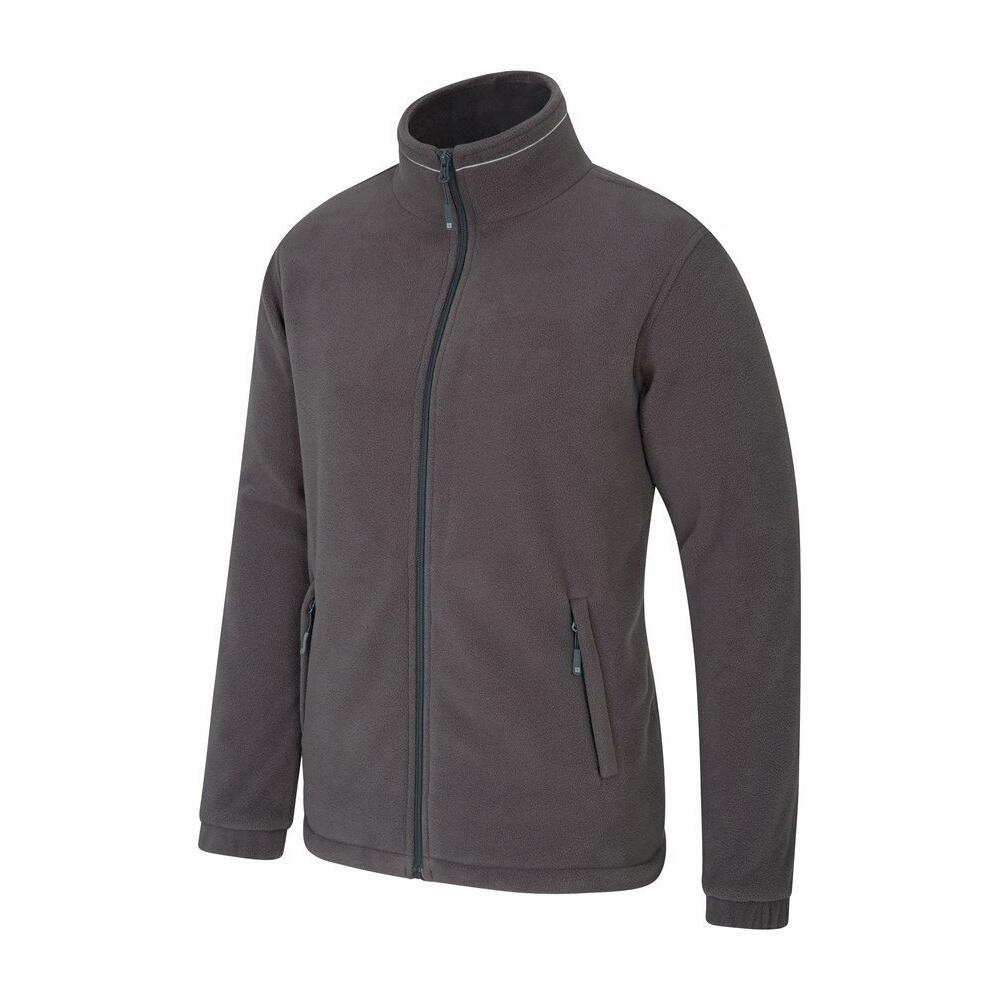 "Bernard" Fleecejacke winddicht für Herren Dunkelgrau 2/4