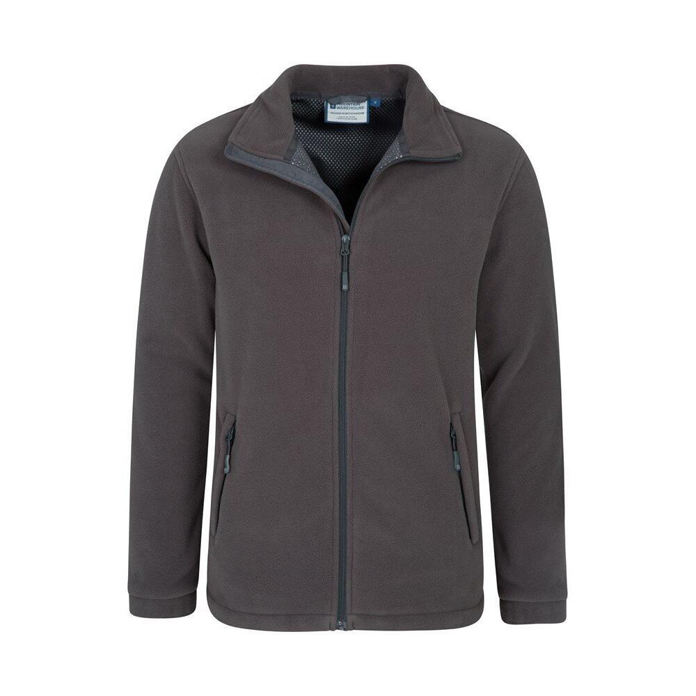 "Bernard" Fleecejacke winddicht für Herren Dunkelgrau 4/4