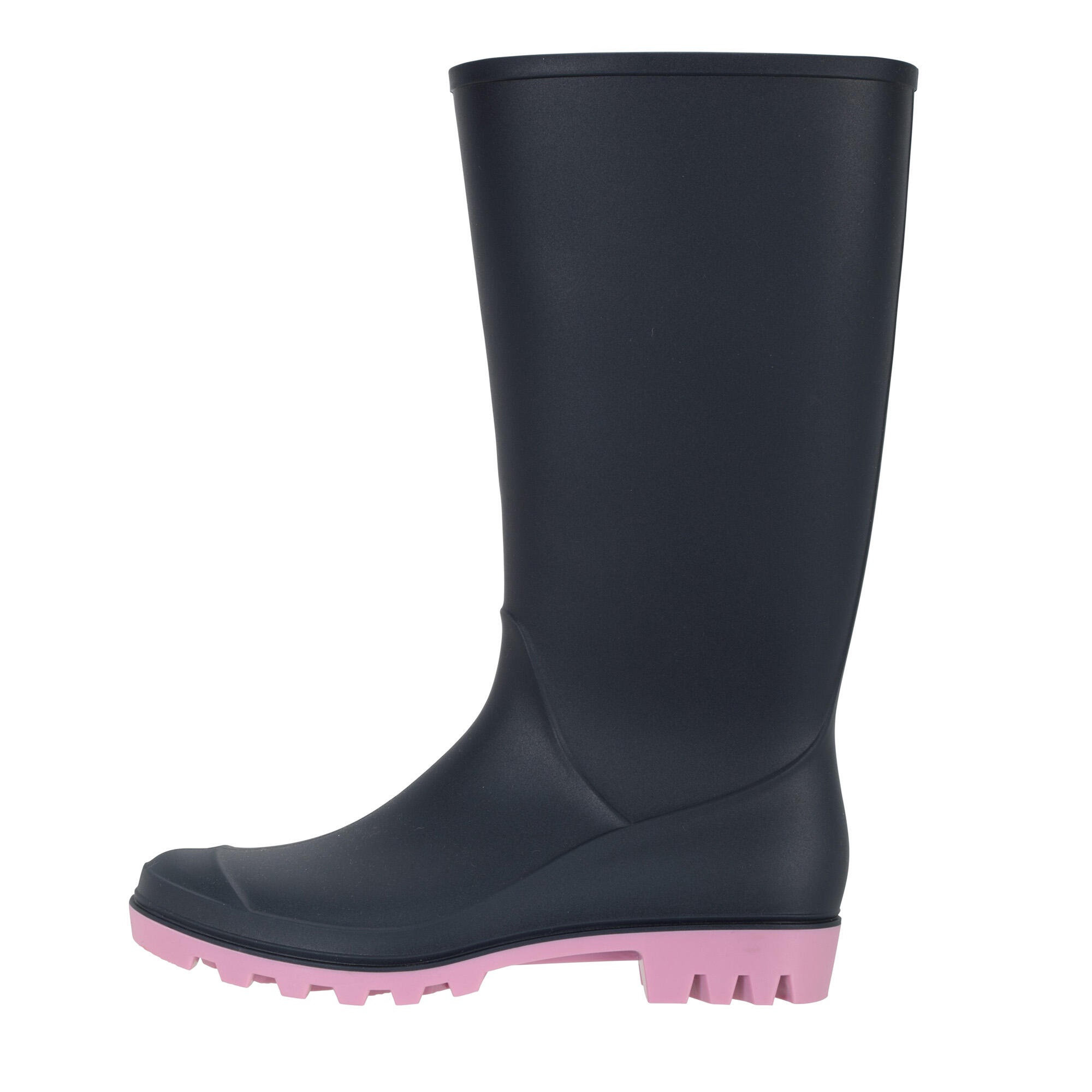 Womens/Ladies Splash Wellington Boots (Dark Blue) 3/4