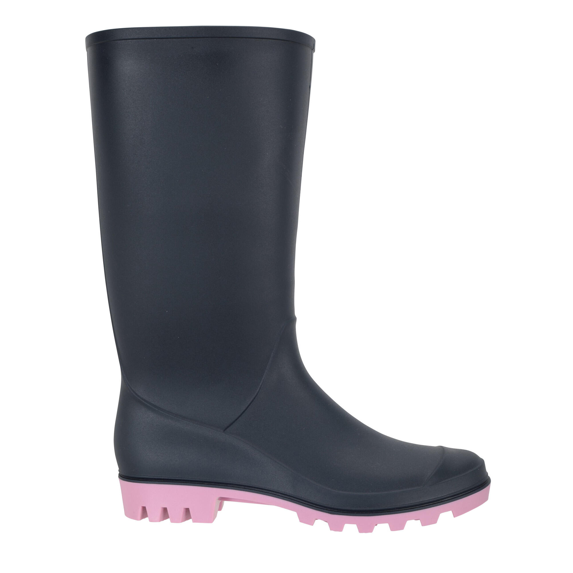 Womens/Ladies Splash Wellington Boots (Dark Blue) 4/4
