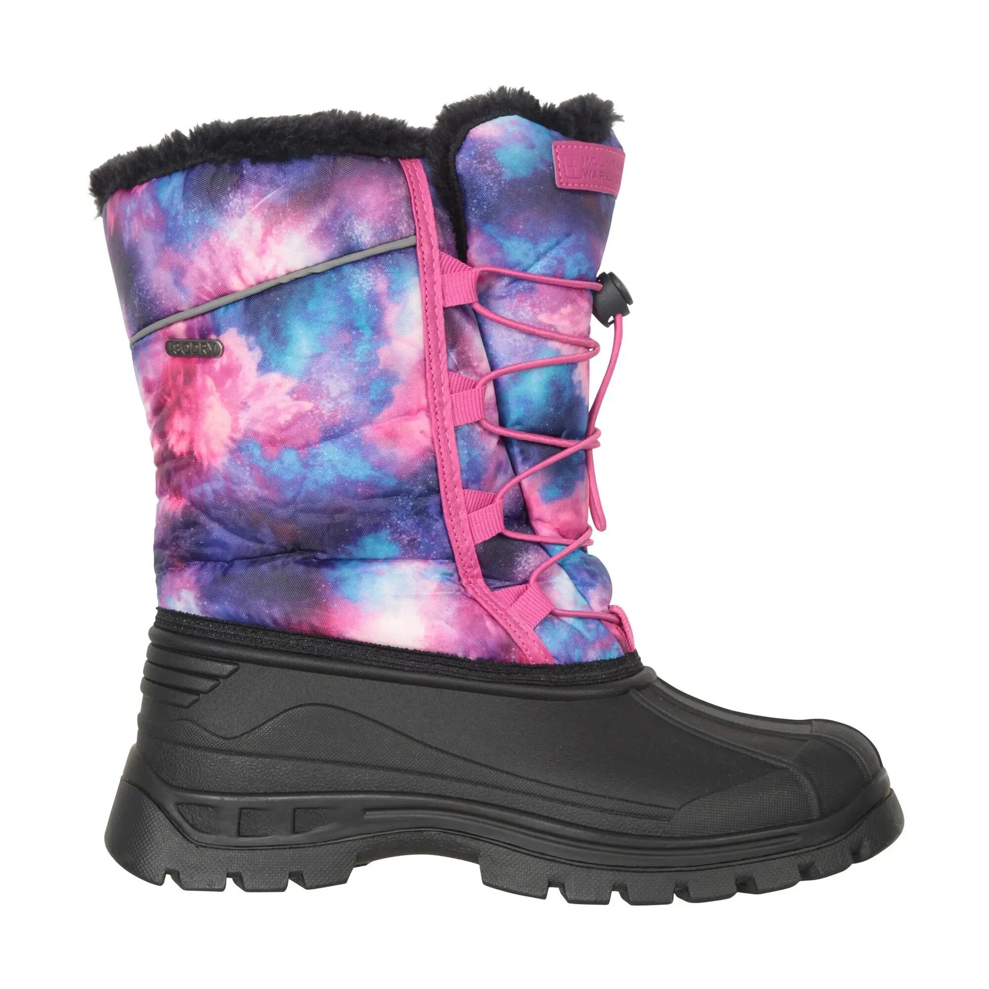 Stivali Da Neve Stelle Bambini Mountain Warehouse Whistler Adaptive Viola Scuro 4/6