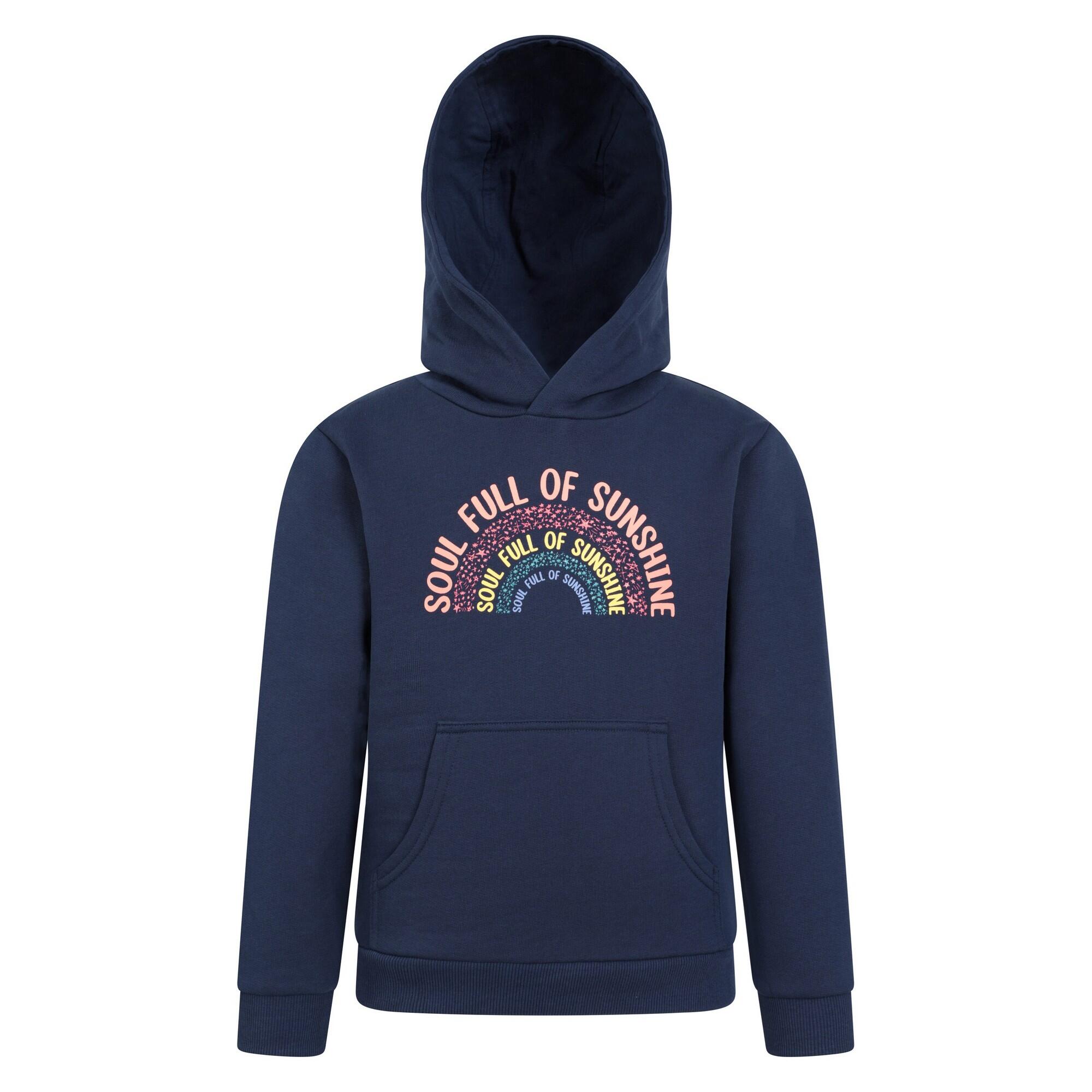 MOUNTAIN WAREHOUSE Felpa Con Cappuccio Bambini Mountain Warehouse Soul Full Of Sunshine Blu Navy