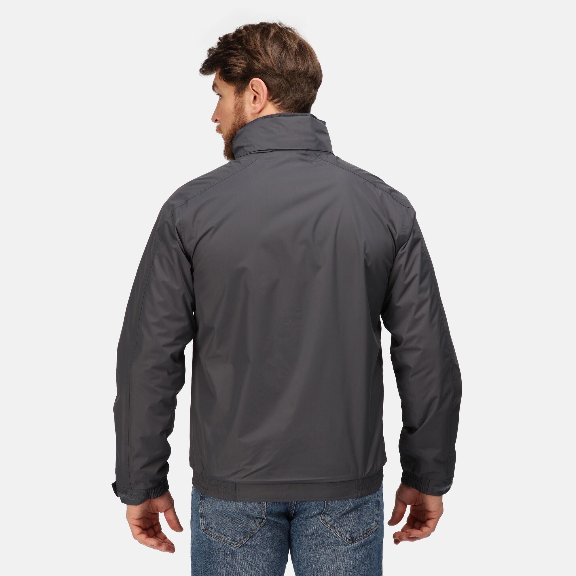 Mens Dover Waterproof Windproof Jacket (Seal Grey/Black) 2/5