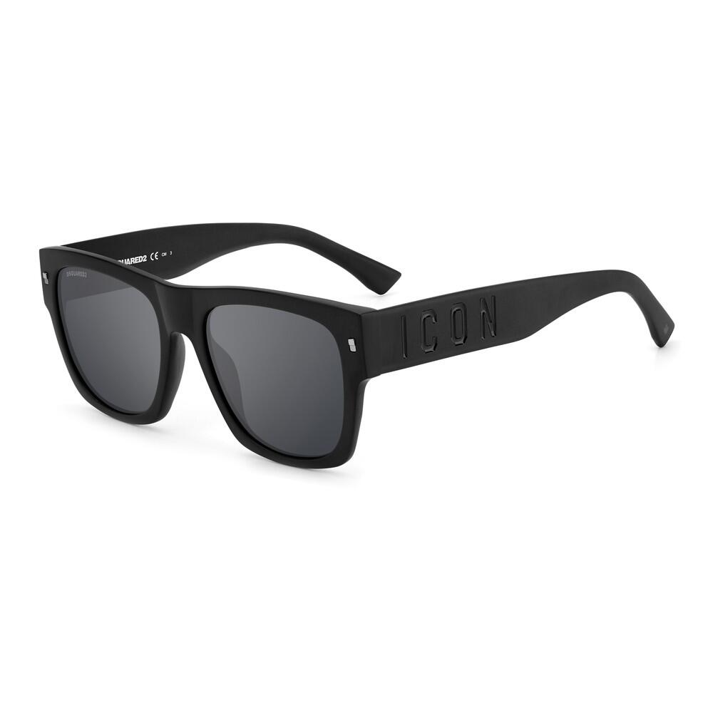 Dsquared - Lunettes De Soleil Dsquared2 Icon 0004/s 003 Homme, Taille 55 Mm - Lunettes De Soleil - Gris|noir - No Size - Decathlon