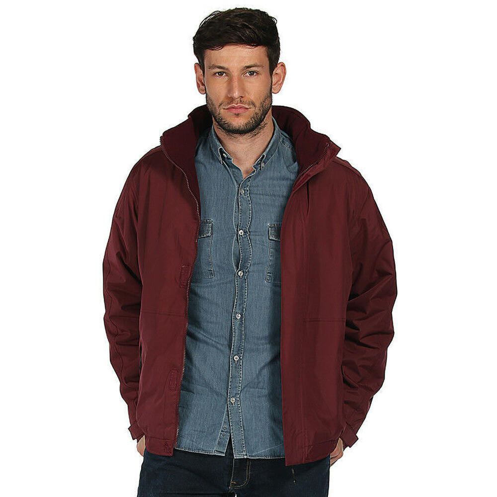 Dover Jacke, wasserfest, winddicht, Thermoschutz Damen und Herren Burgunderrot 3/4