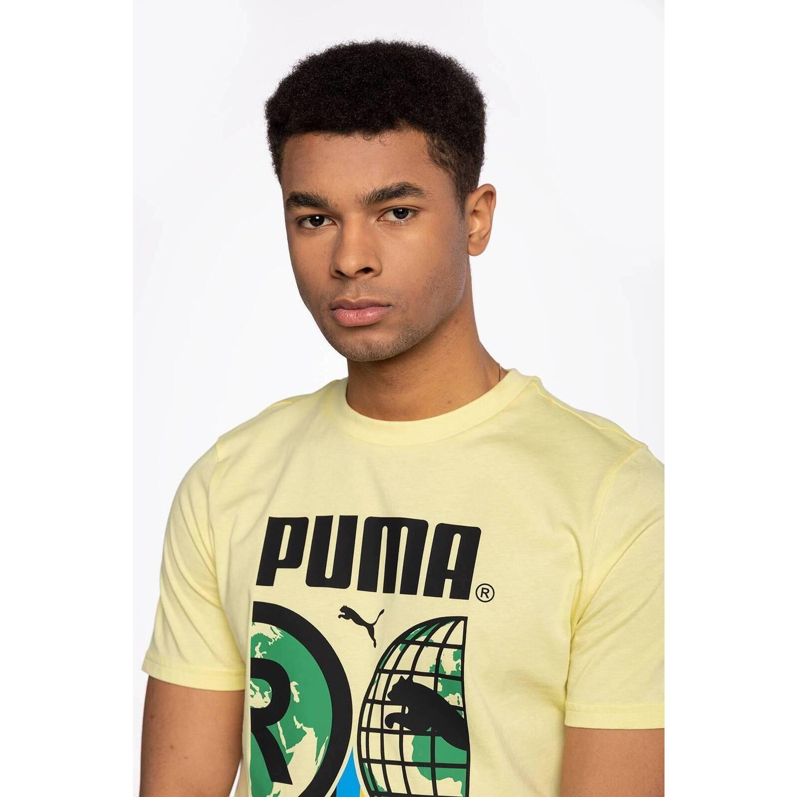 T-Shirt Puma International, Amarelo, Homens 5/5