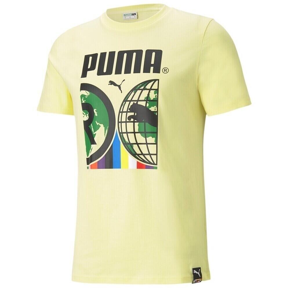T-shirt męski Puma Intl, żółty, XS