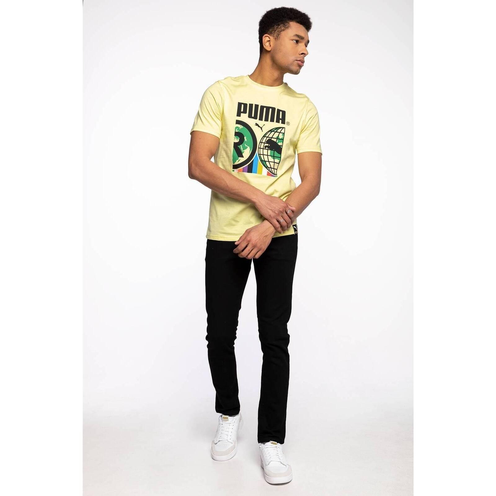 T-Shirt Puma International, Amarelo, Homens 4/5