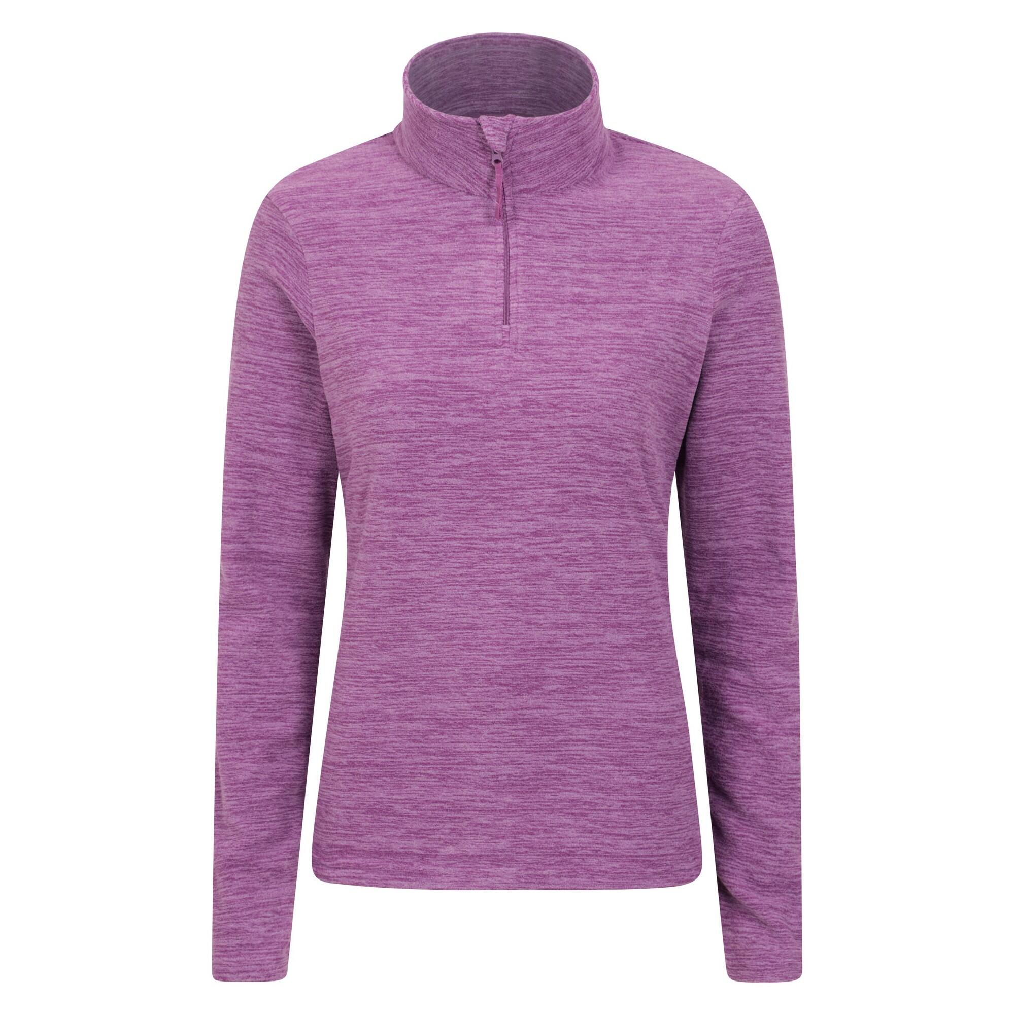 MOUNTAIN WAREHOUSE Womens/Ladies Snowdon Melange Fleece Top (Dusky Wine)