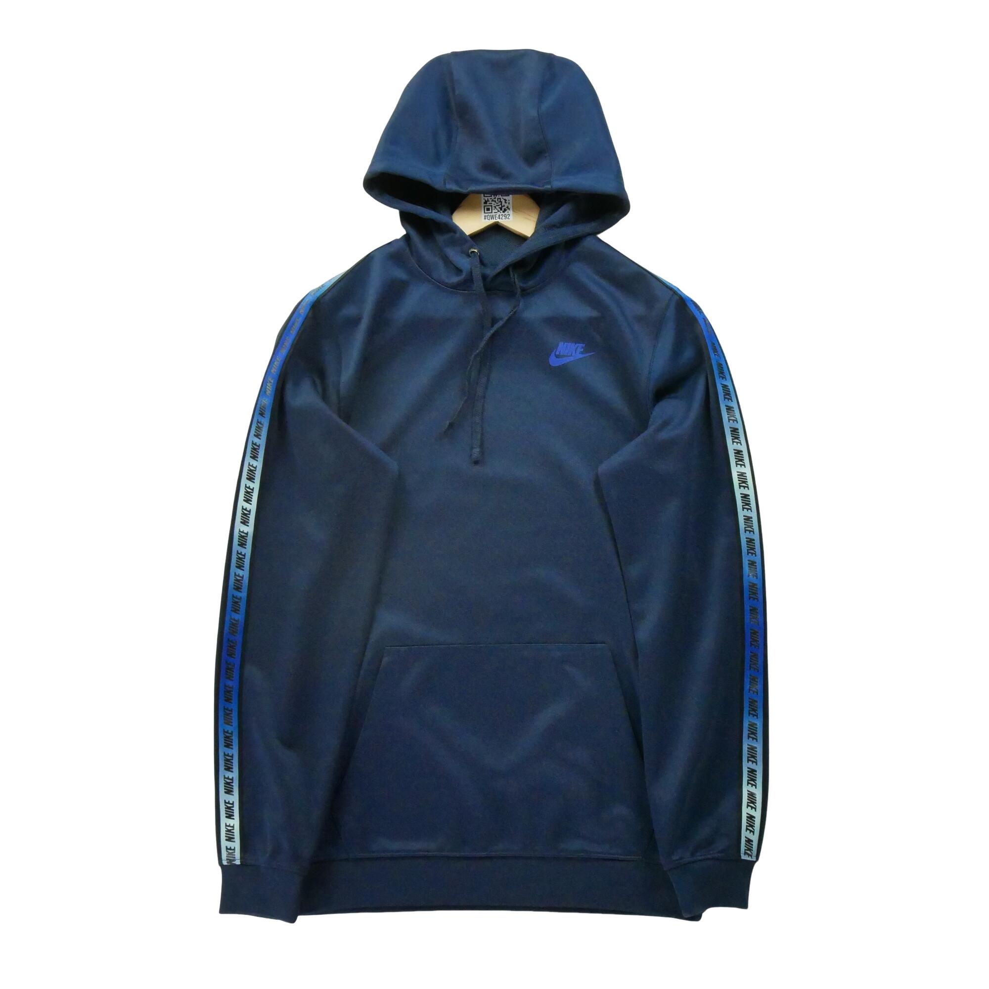 Felpa Con Cappuccio Uomini Blu Navy Distressed 77° Compleanno