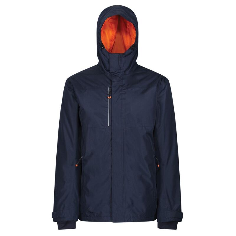 Chaqueta Impermeable Thermogen para Hombre Marino, Naranja Magma