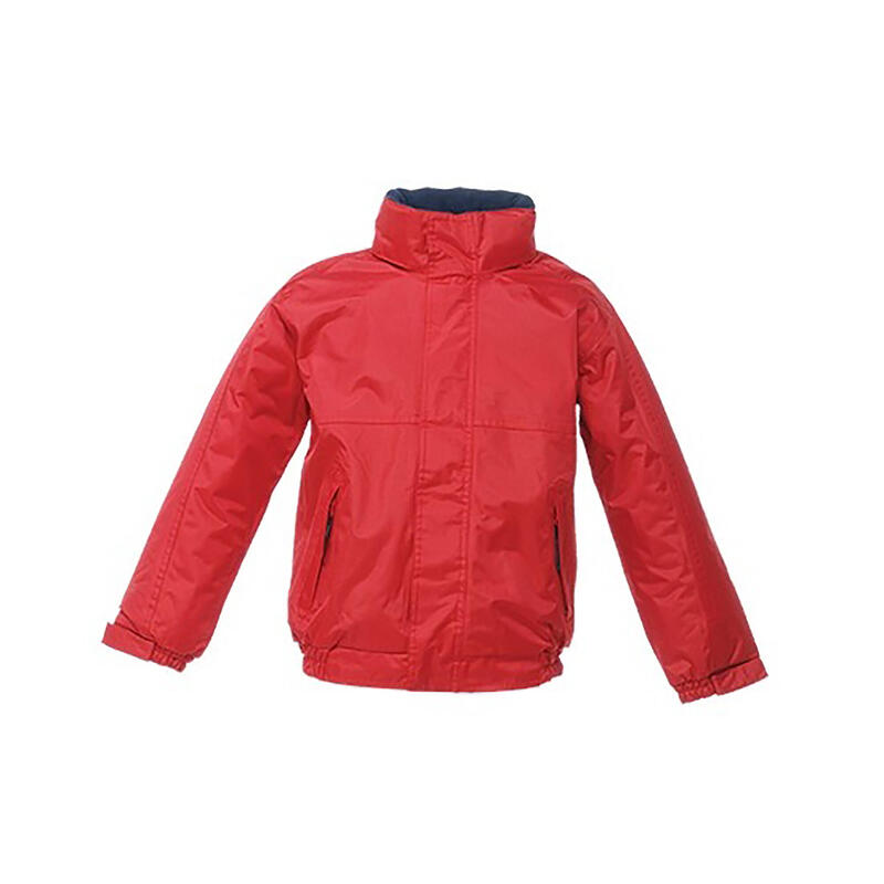 Kids/Childrens Waterproof Windproof Dover Jacket (Classic Red/Navy)
