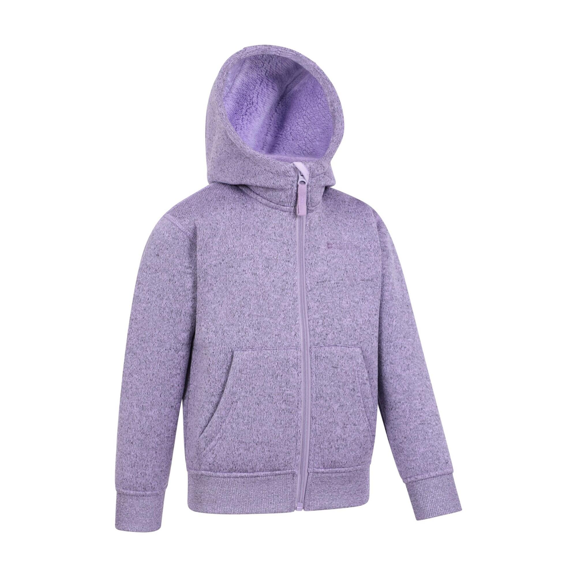 "Nevis" Kapuzenpullover für Kinder Flieder 3/4