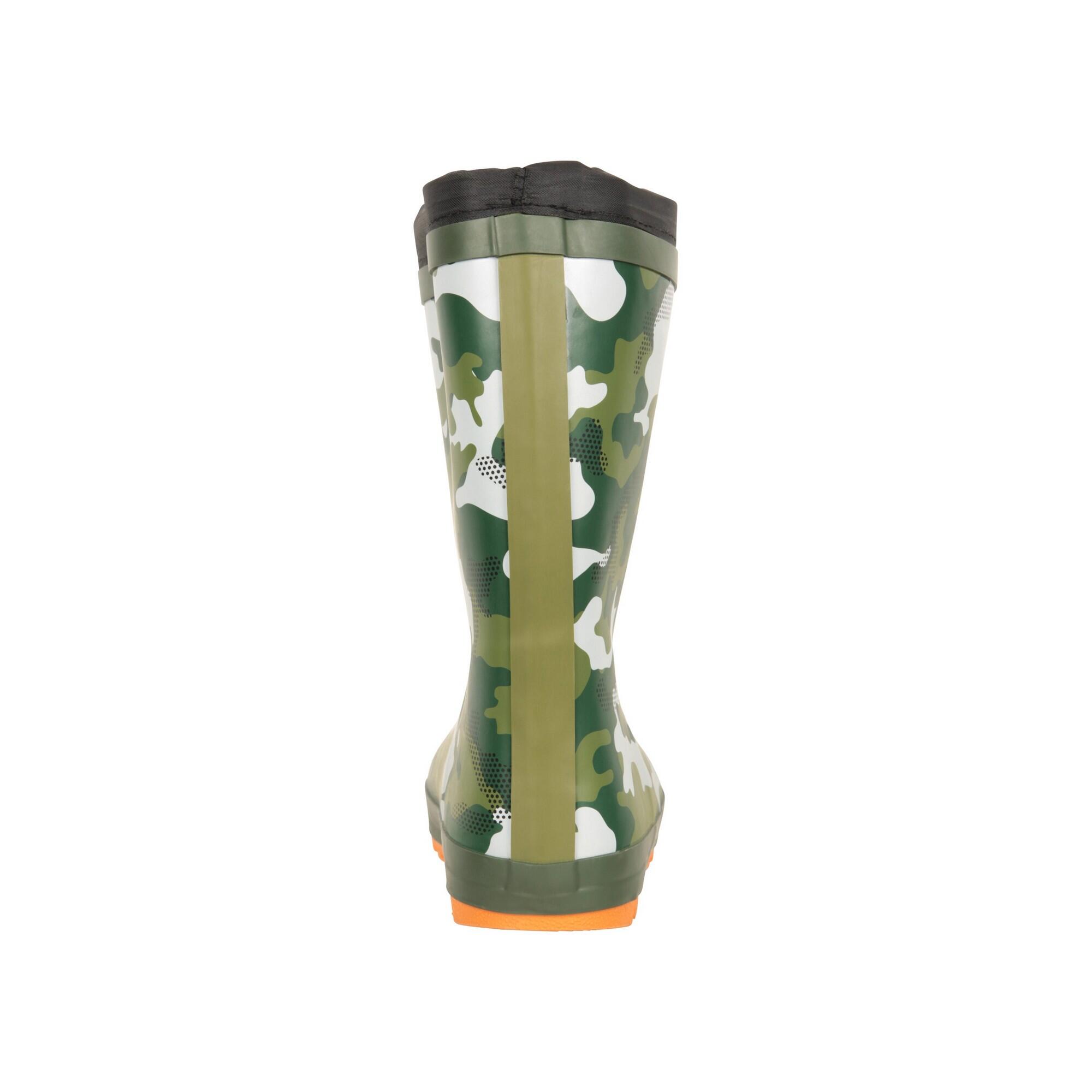 Gummistiefel, Tarnmuster Kinder Khakigrün 2/4