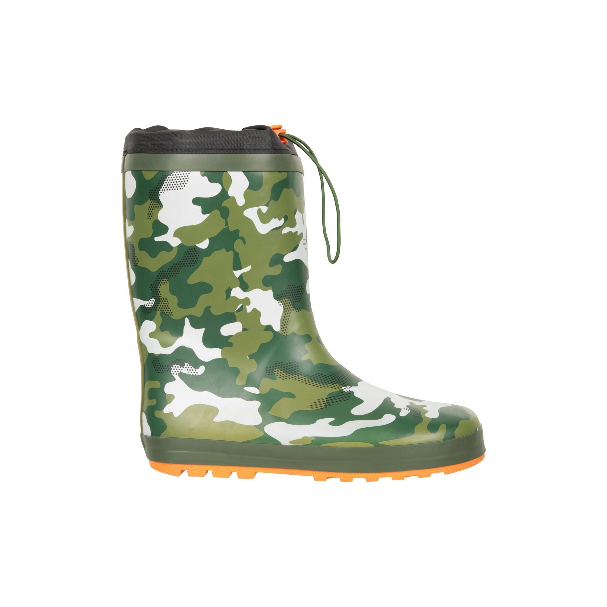 Gummistiefel, Tarnmuster Kinder Khakigrün 4/4