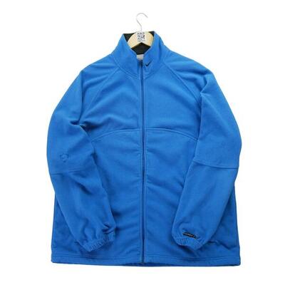 Tweedehands - heren retro blauwe fleece jas - zeer goede staat