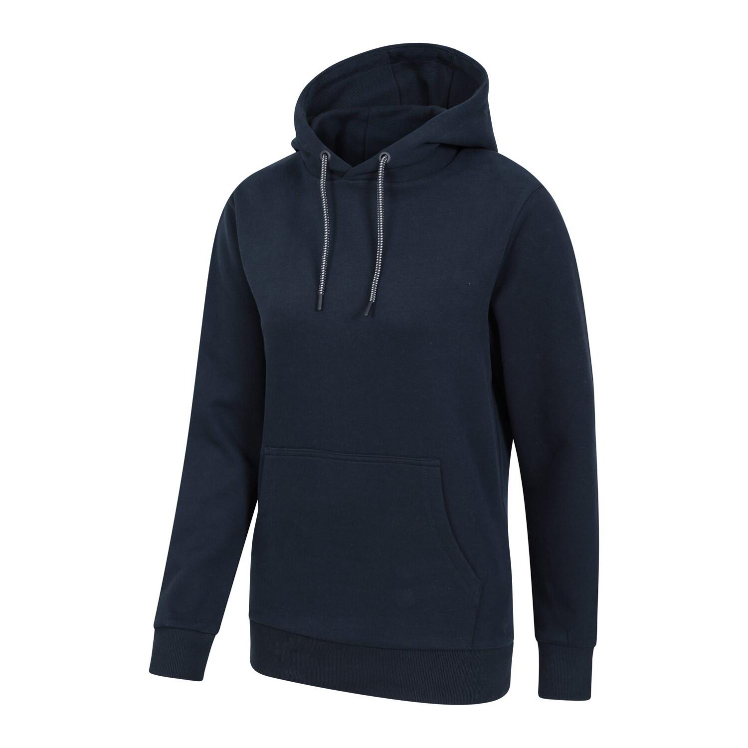 Womens/Ladies Poplar Regular Hoodie (Navy) 3/4