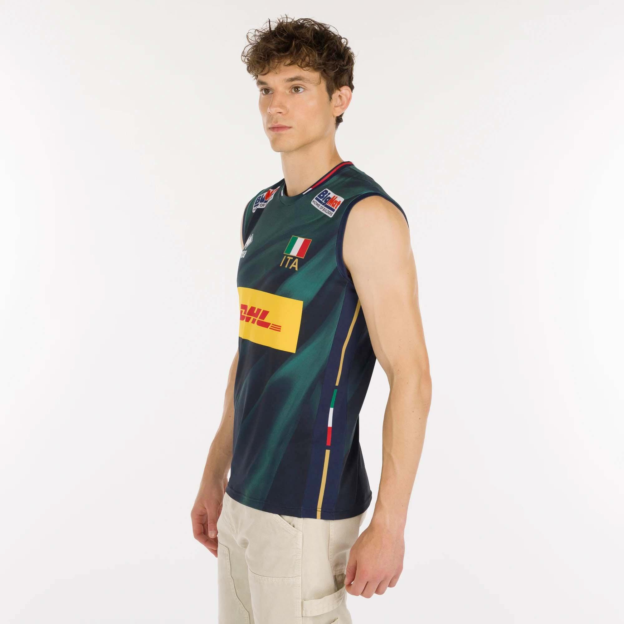 T-Shirt Errea Naz. Italie Volley 3E Mg Unisexe Compétition Boutique Adulte 2/5
