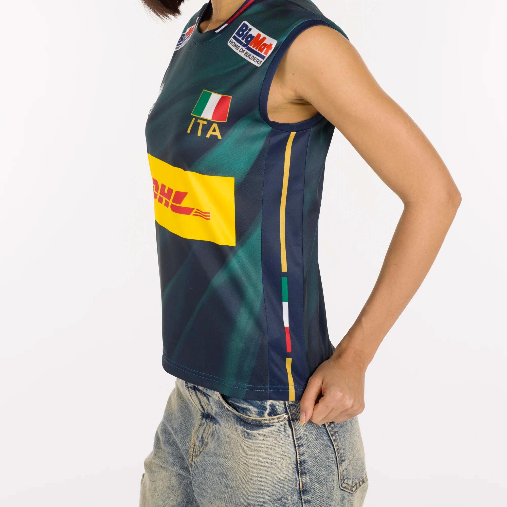 T-Shirt Errea Naz. Italie Volley 3E Mg Unisexe Compétition Boutique Adulte 5/5