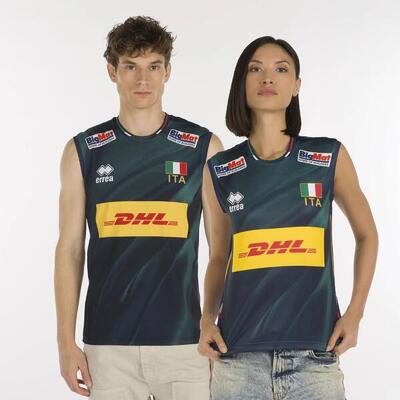 Errea naz. t-shirt italië volley 3e mg unisex competitie winkel volwassenen