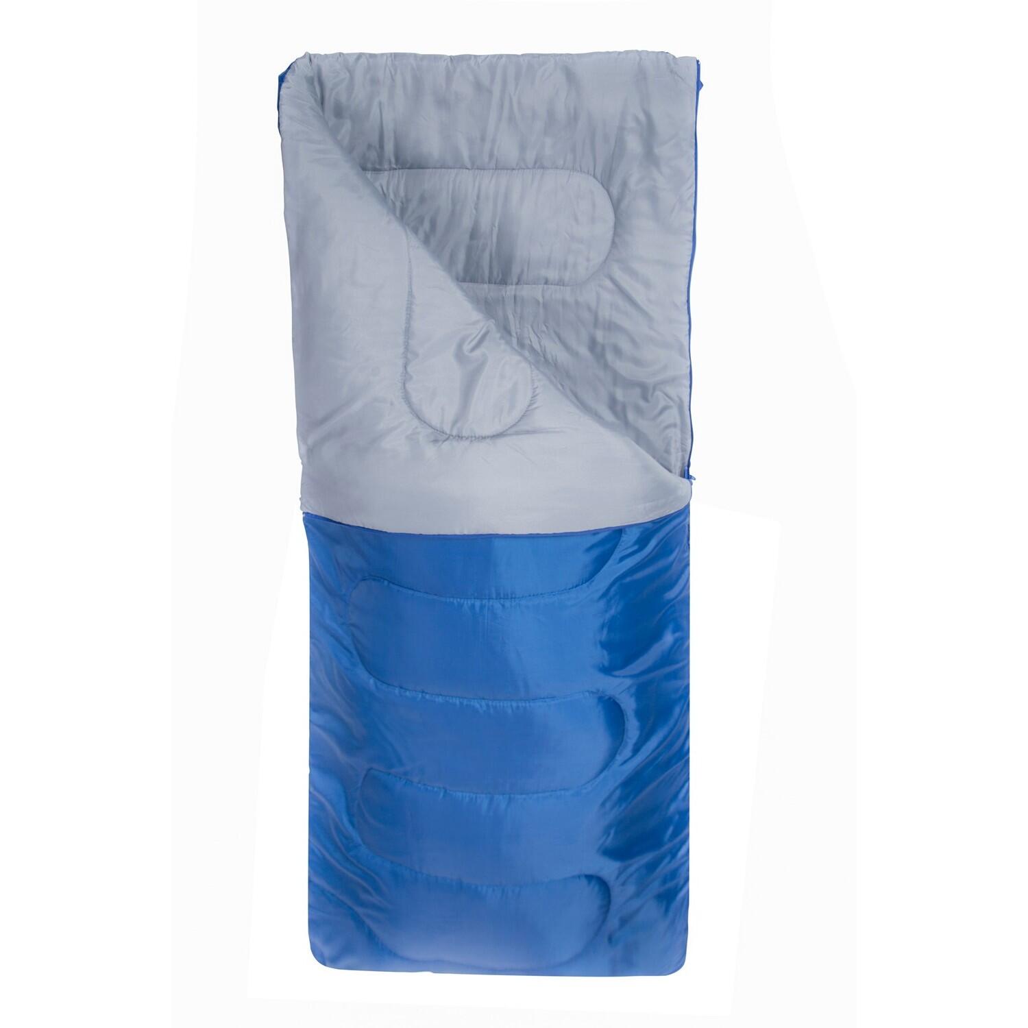 Schlafsack "Basecamp 200", Sommer Damen und Herren Blau 2/4