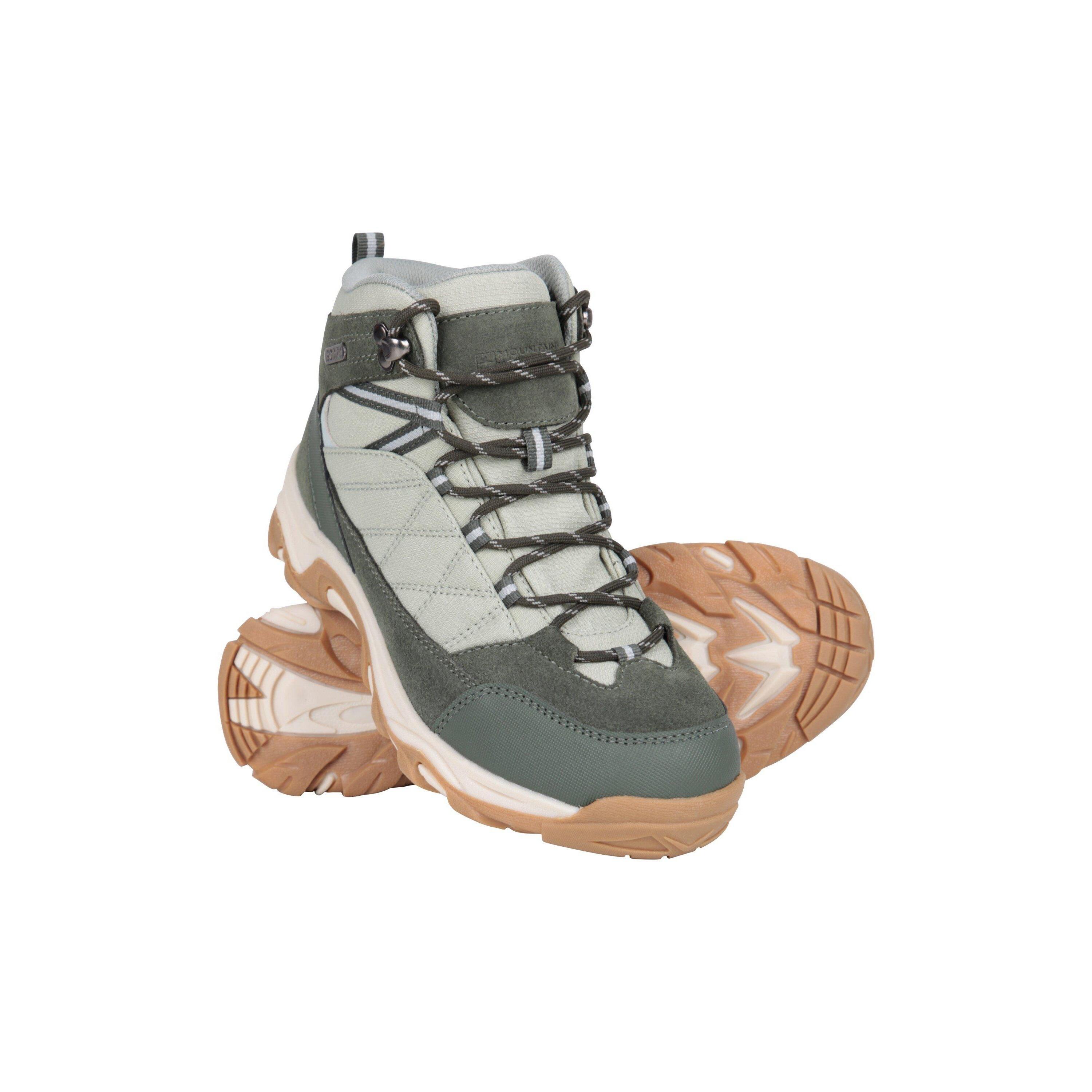 MOUNTAIN WAREHOUSE Womens/Ladies Rapid Suede Waterproof Walking Boots (Light Khaki)