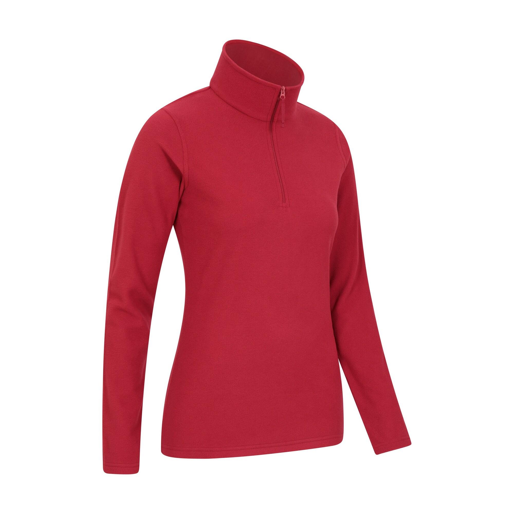 Felpa In Pile Donna Mountain Warehouse Camber II Rosso 3/4