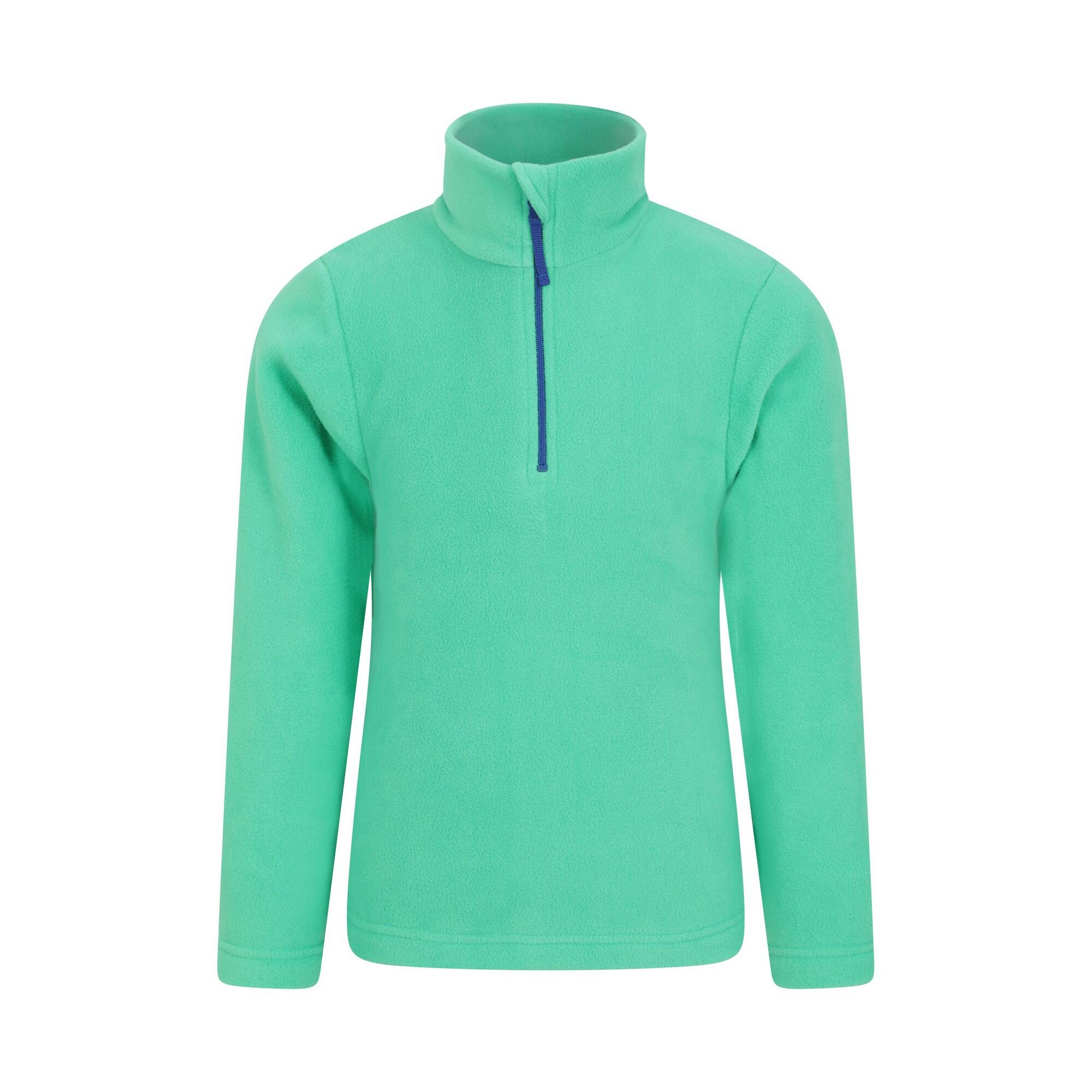MOUNTAIN WAREHOUSE Childrens/Kids Camber II Half Zip Fleece Jacket (Dark Green)