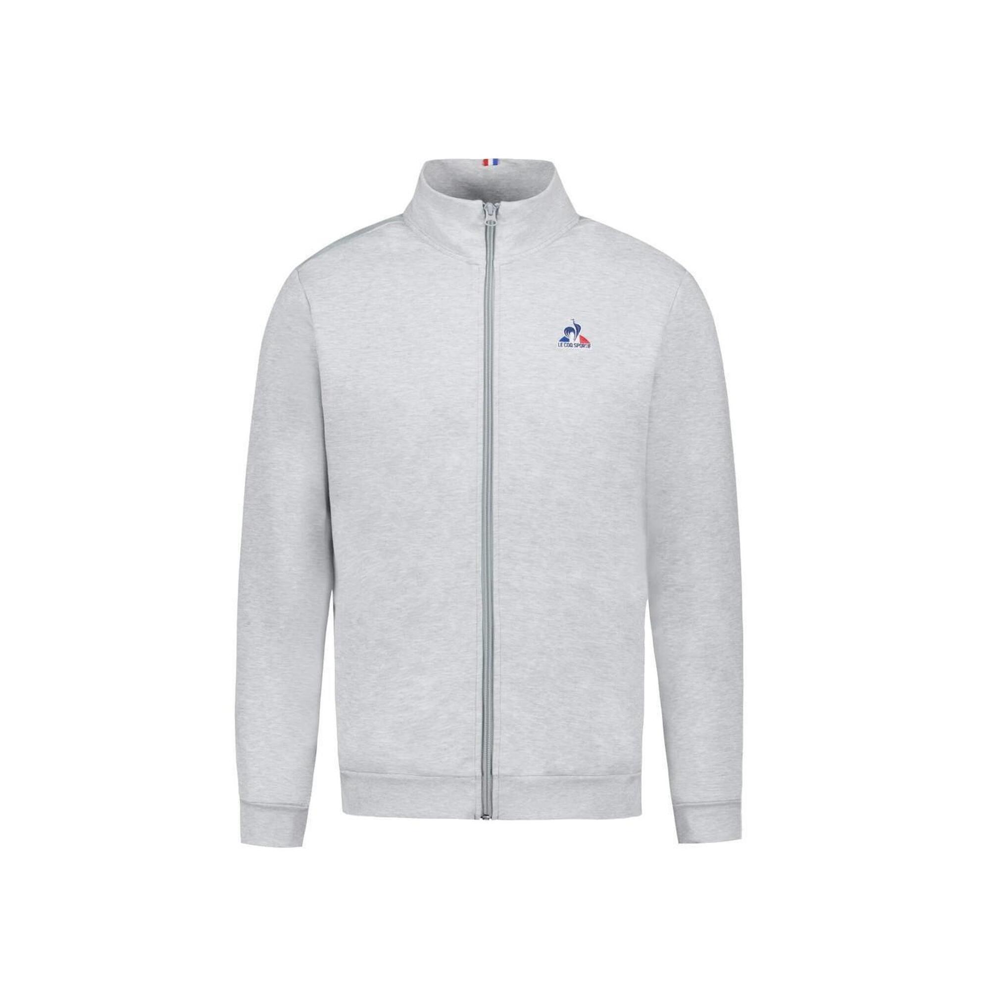 Le Coq Sportif - Veste Pour Homme Le Coq Sportif Essential Gris - Sweat-shirt - Gris - Decathlon