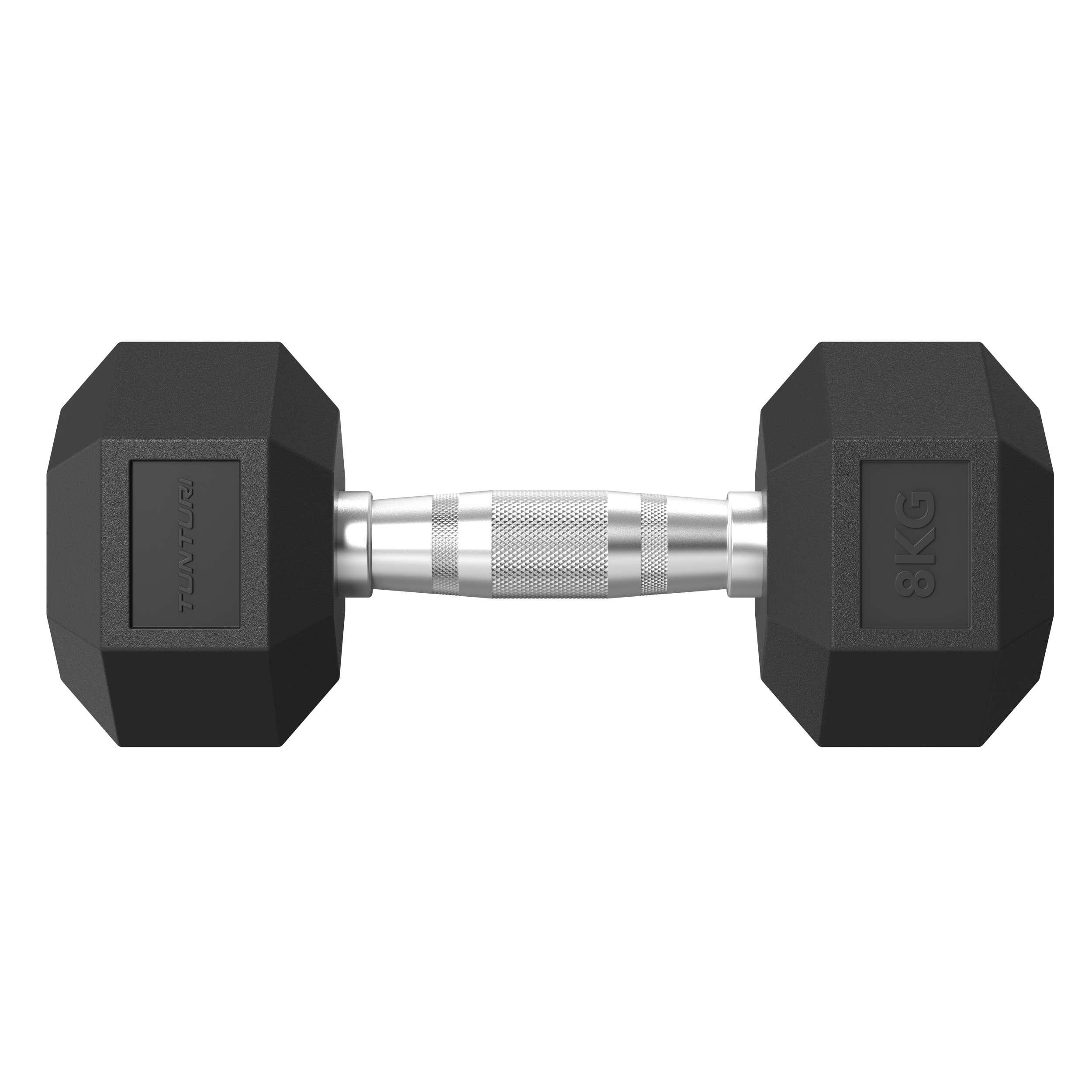 Zestaw Hantli Gumowych Tunturi Platinum Hex, 1-10Kg 3/6