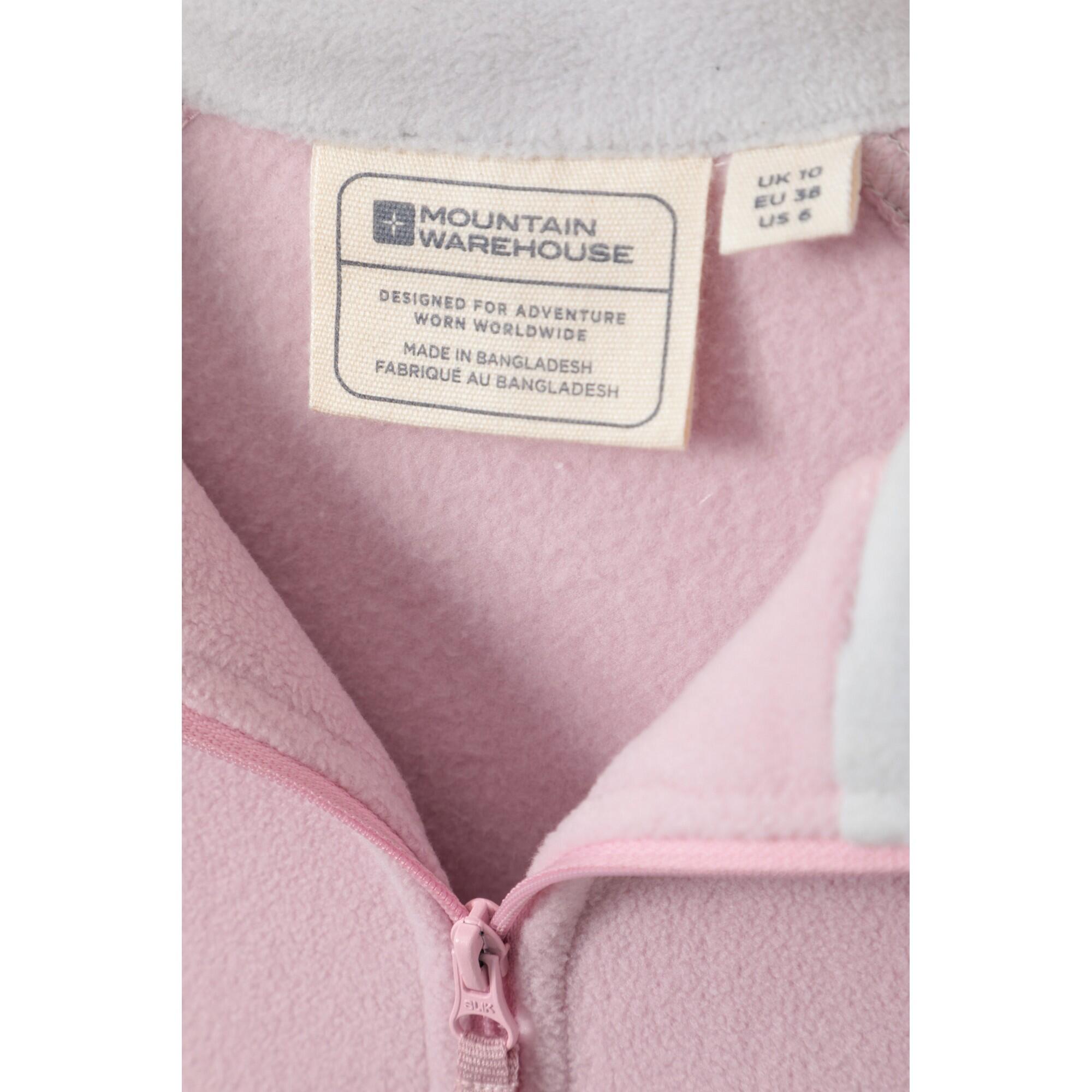 Felpa In Pile Mezza Cerniera Donna Mountain Warehouse Montana Rosa 3/4