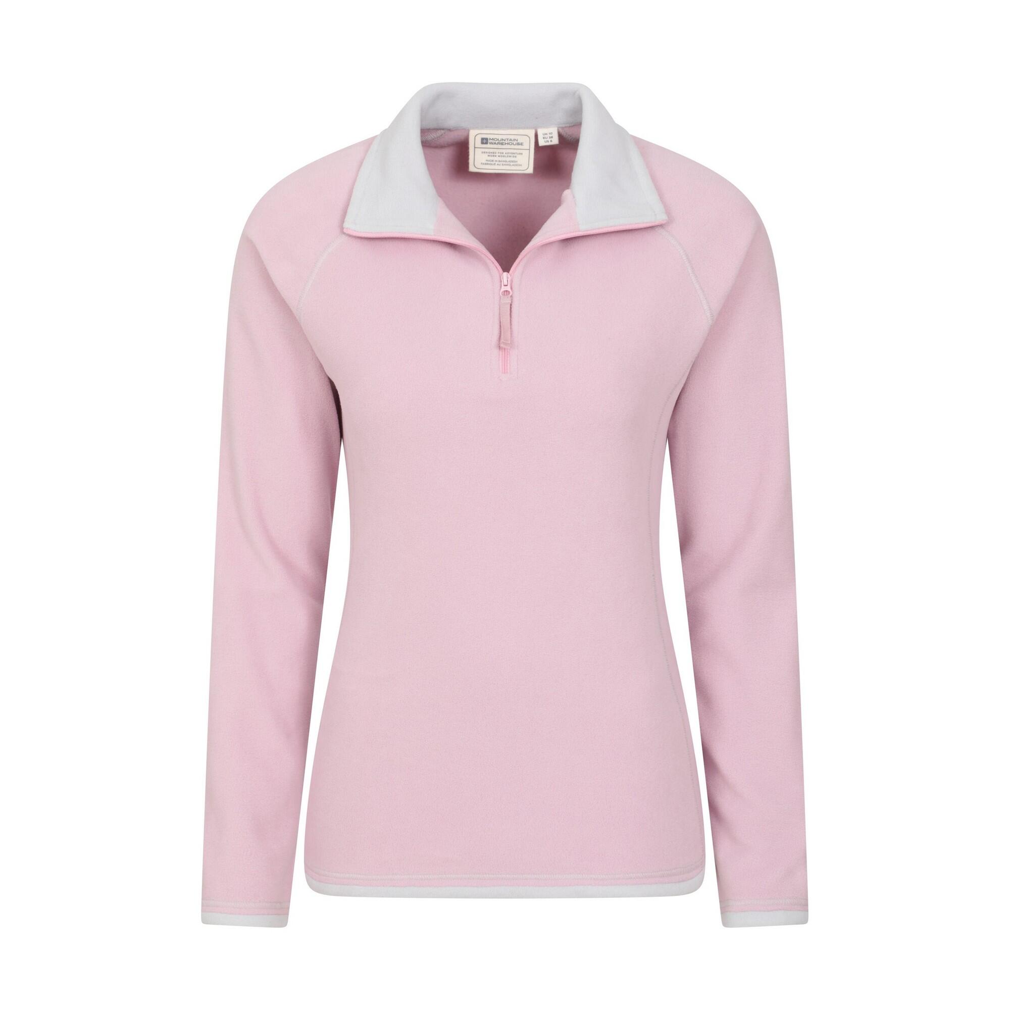 Felpa In Pile Mezza Cerniera Donna Mountain Warehouse Montana Rosa 4/4