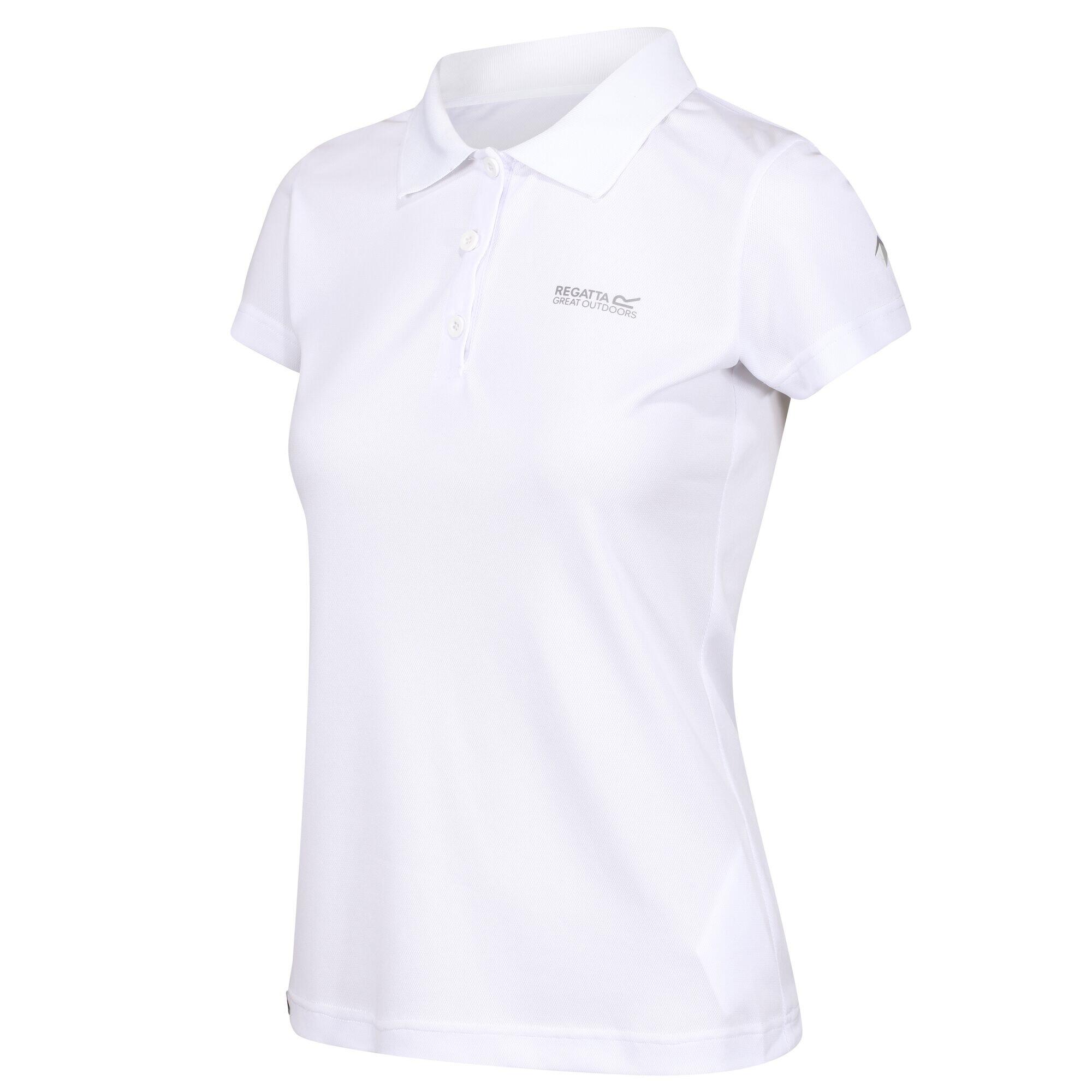 Women's MAVERICK short-sleeved polo shirt (White)