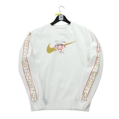 Seconda Mano - Felpa bianca da uomo - Stato buono