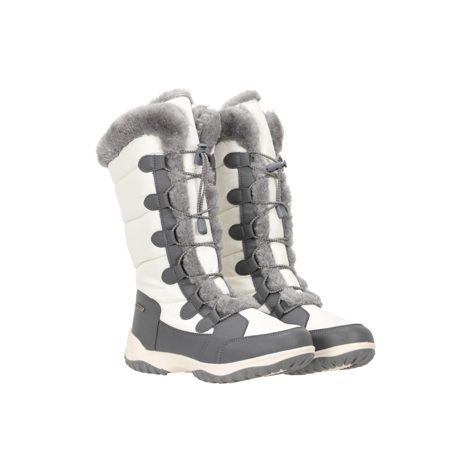 MOUNTAIN WAREHOUSE Womens/Ladies Snowflake Extreme Long Snow Boots (White)