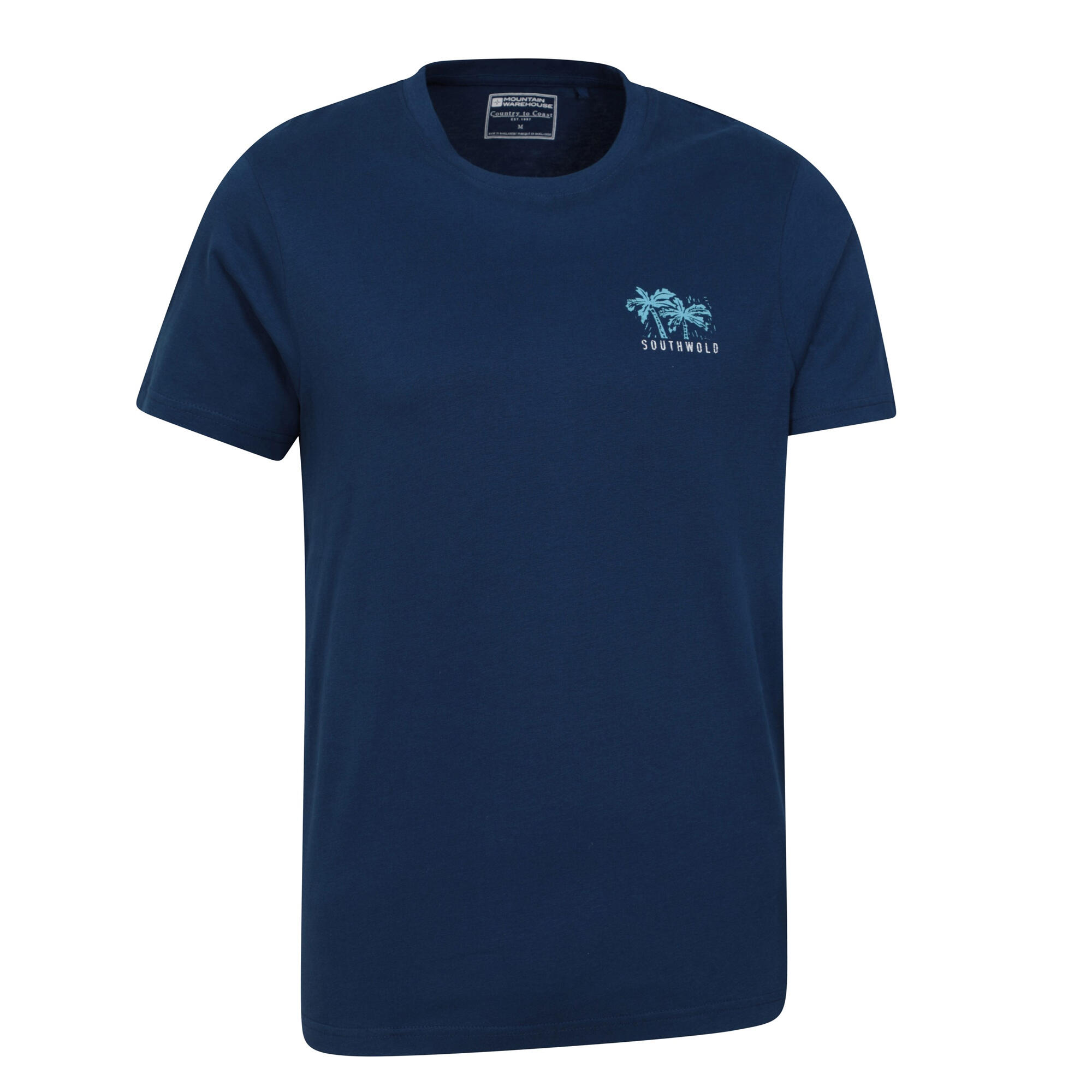 Maglietta Stampa Posteriore Uomo Mountain Warehouse Southwold Blu Scuro 3/4