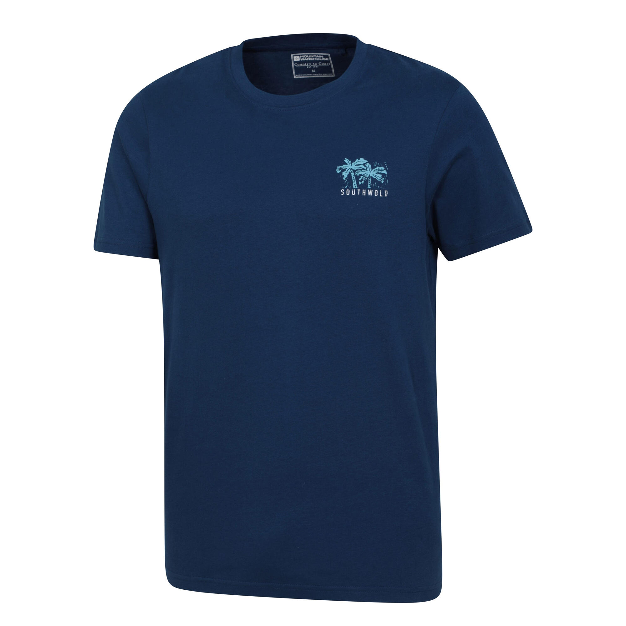 Maglietta Stampa Posteriore Uomo Mountain Warehouse Southwold Blu Scuro 4/4