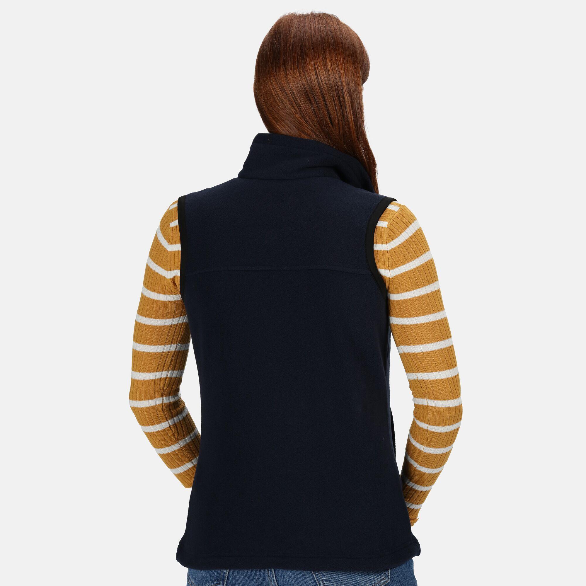 Regatta  Dames Haber II 250 Series Antipluis Fleece Bodywarmer (Navy) 3/5